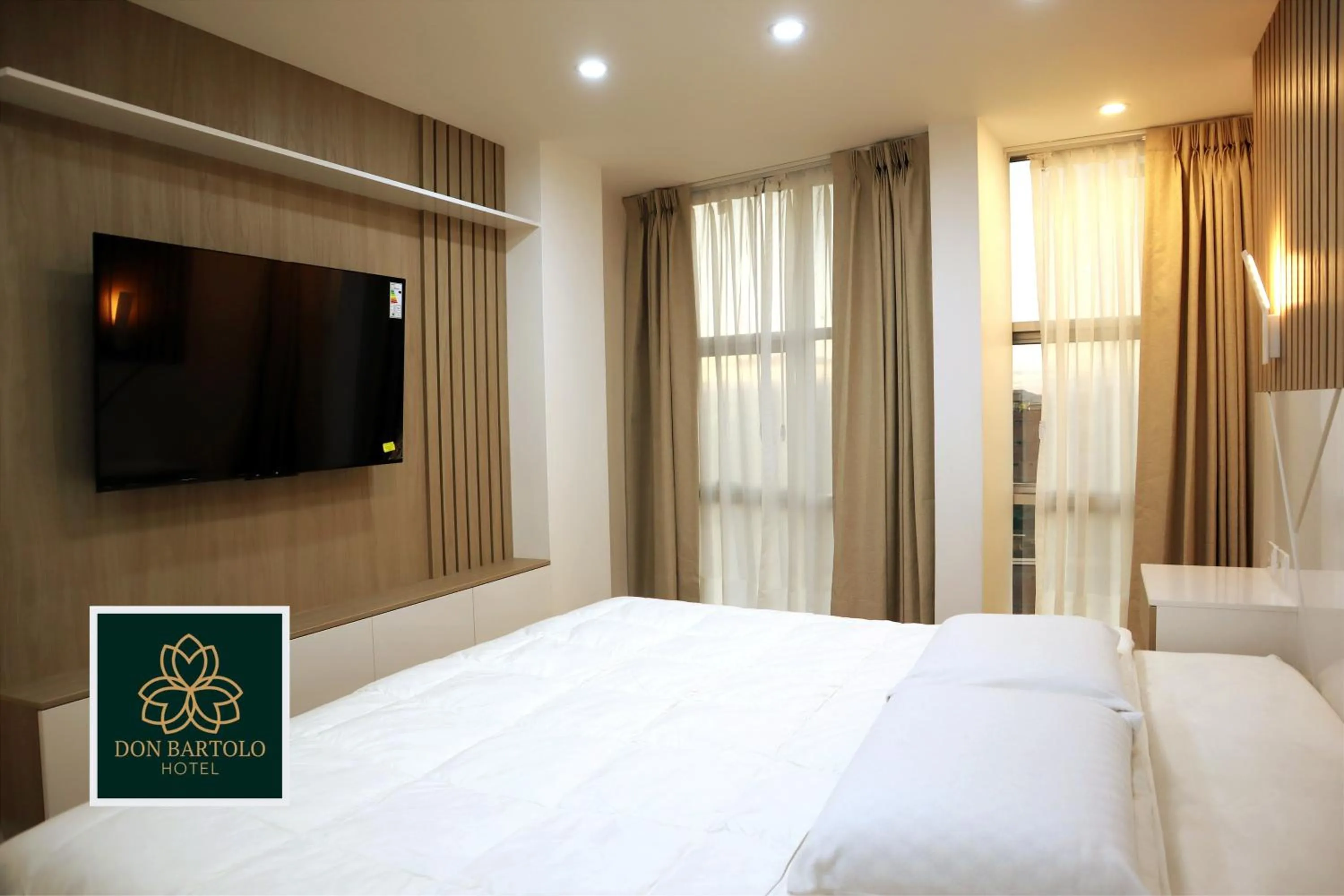 Bed in Hotel Don Bartolo