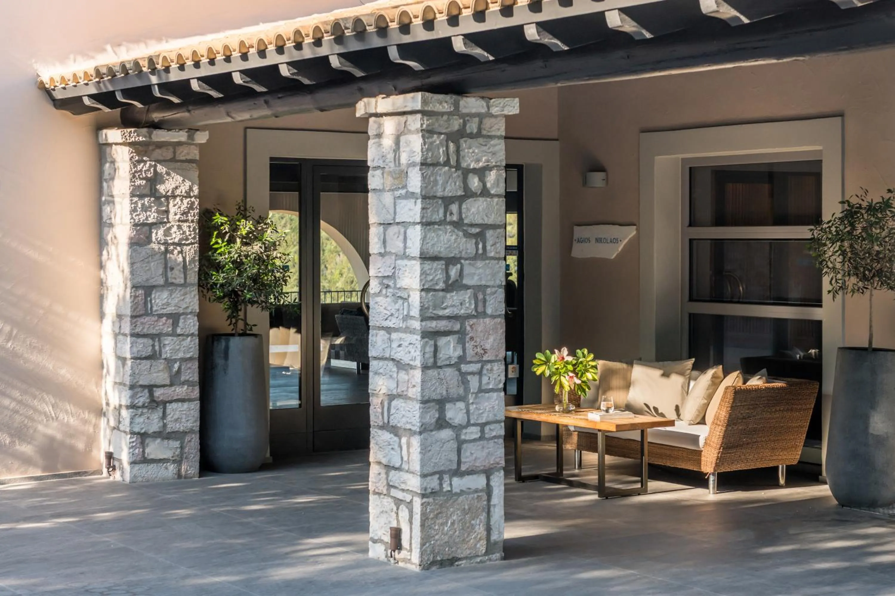 Facade/entrance in Movenpick Resort Agios Nikolaos Sivota