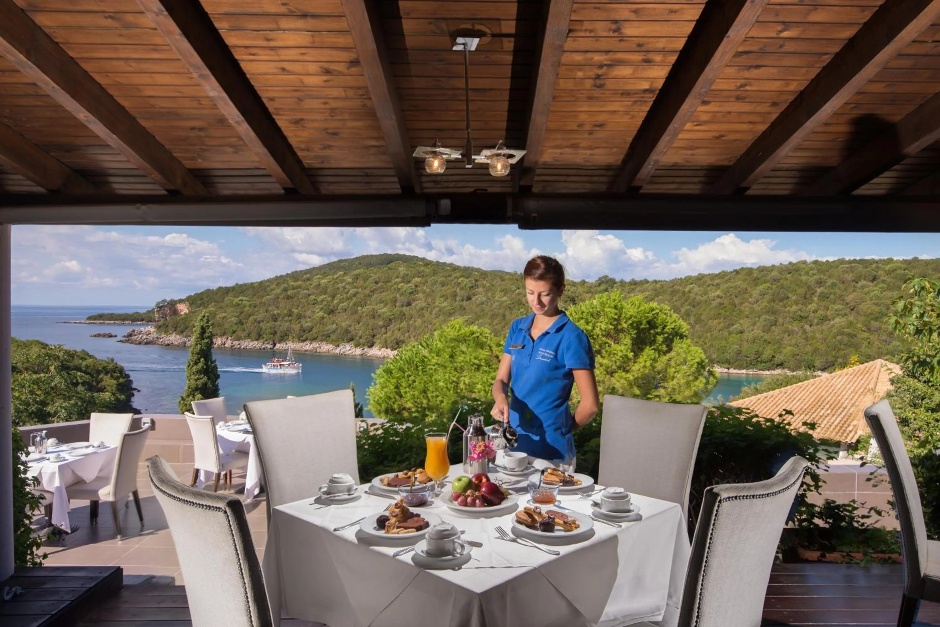 Buffet breakfast in Movenpick Resort Agios Nikolaos Sivota