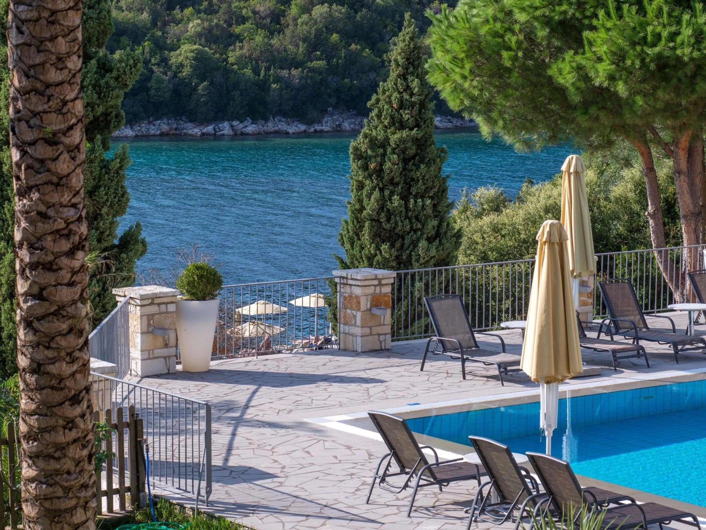 Pool view in Movenpick Resort Agios Nikolaos Sivota