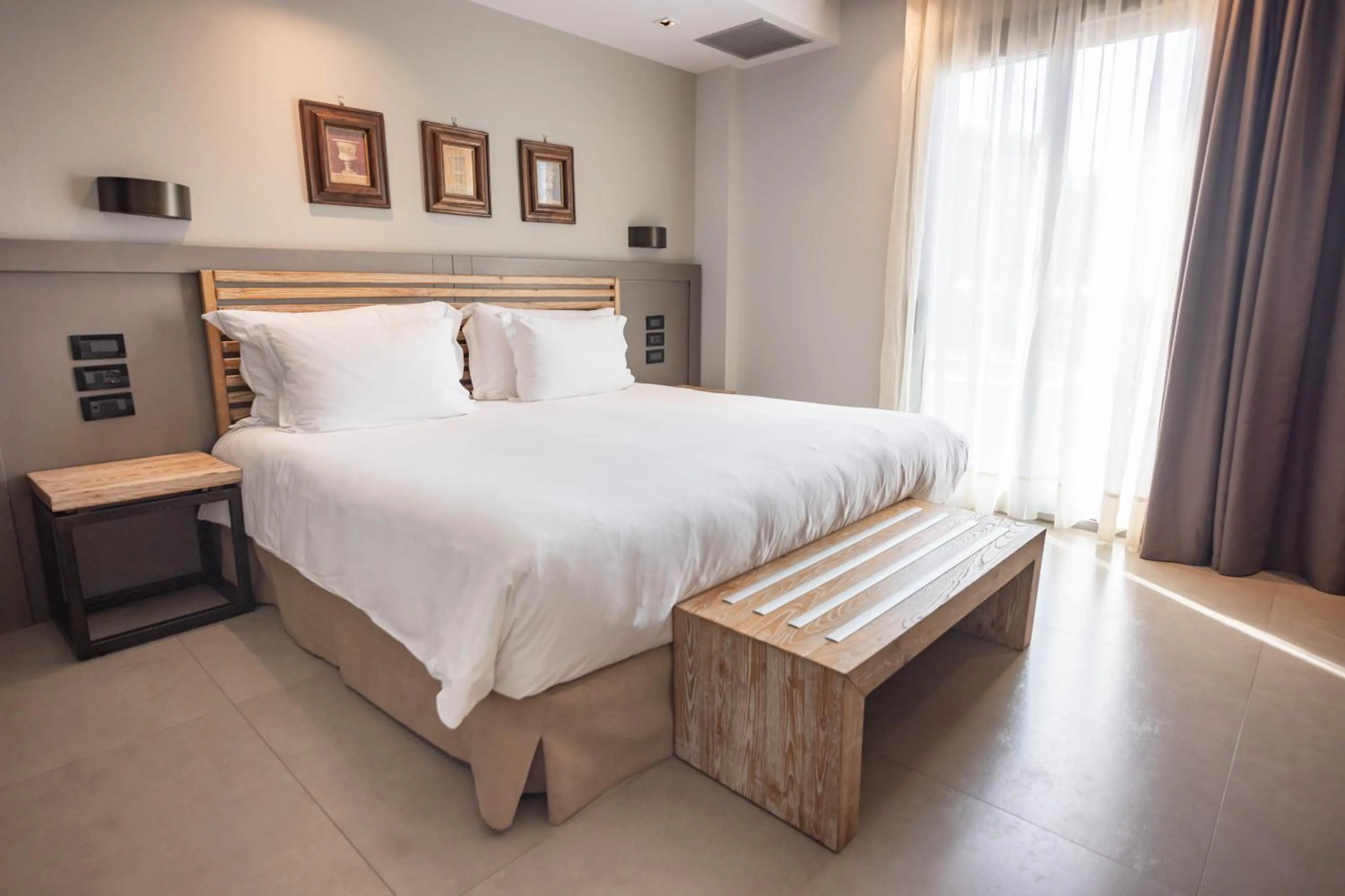 Bed in Movenpick Resort Agios Nikolaos Sivota