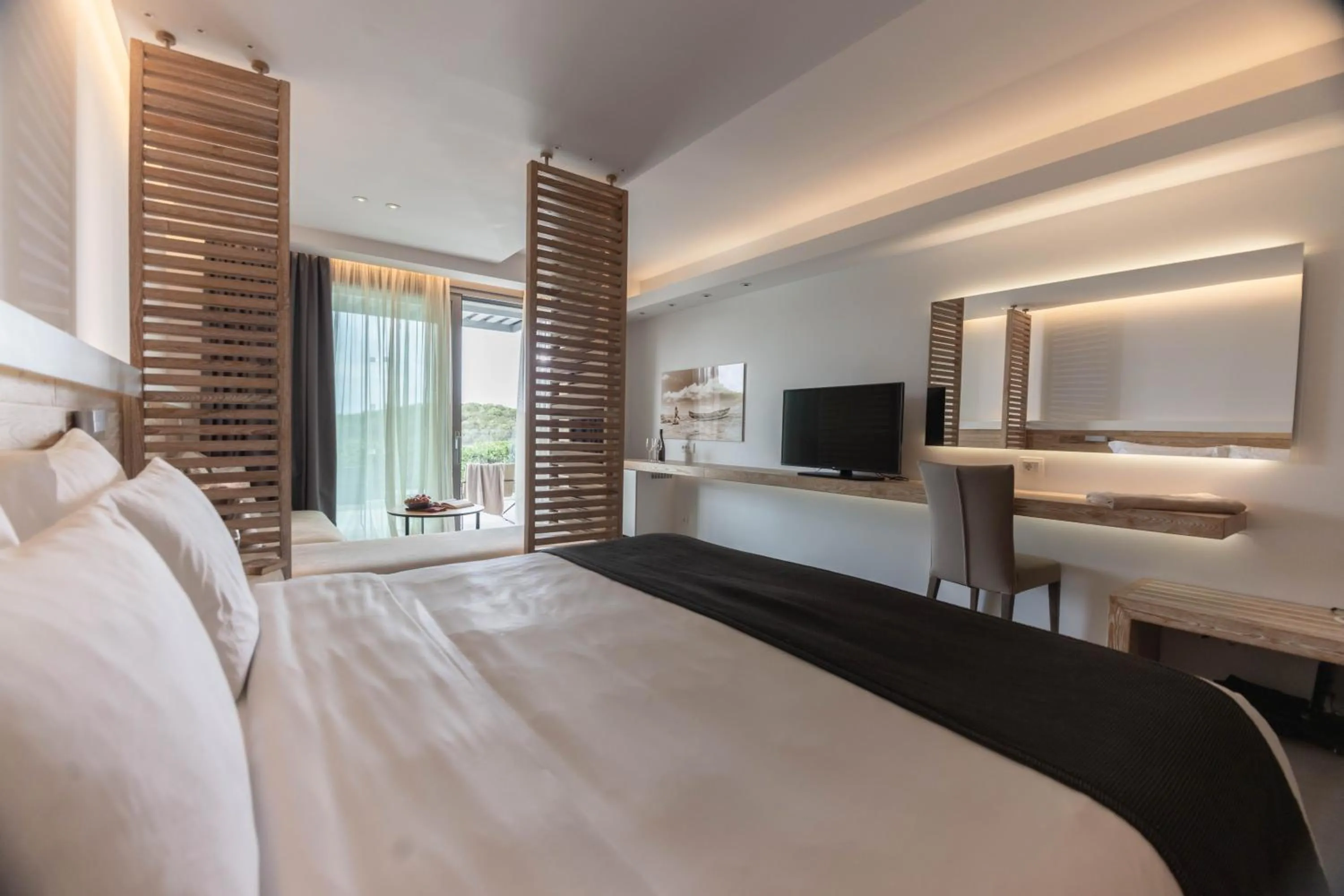 Bed in Movenpick Resort Agios Nikolaos Sivota