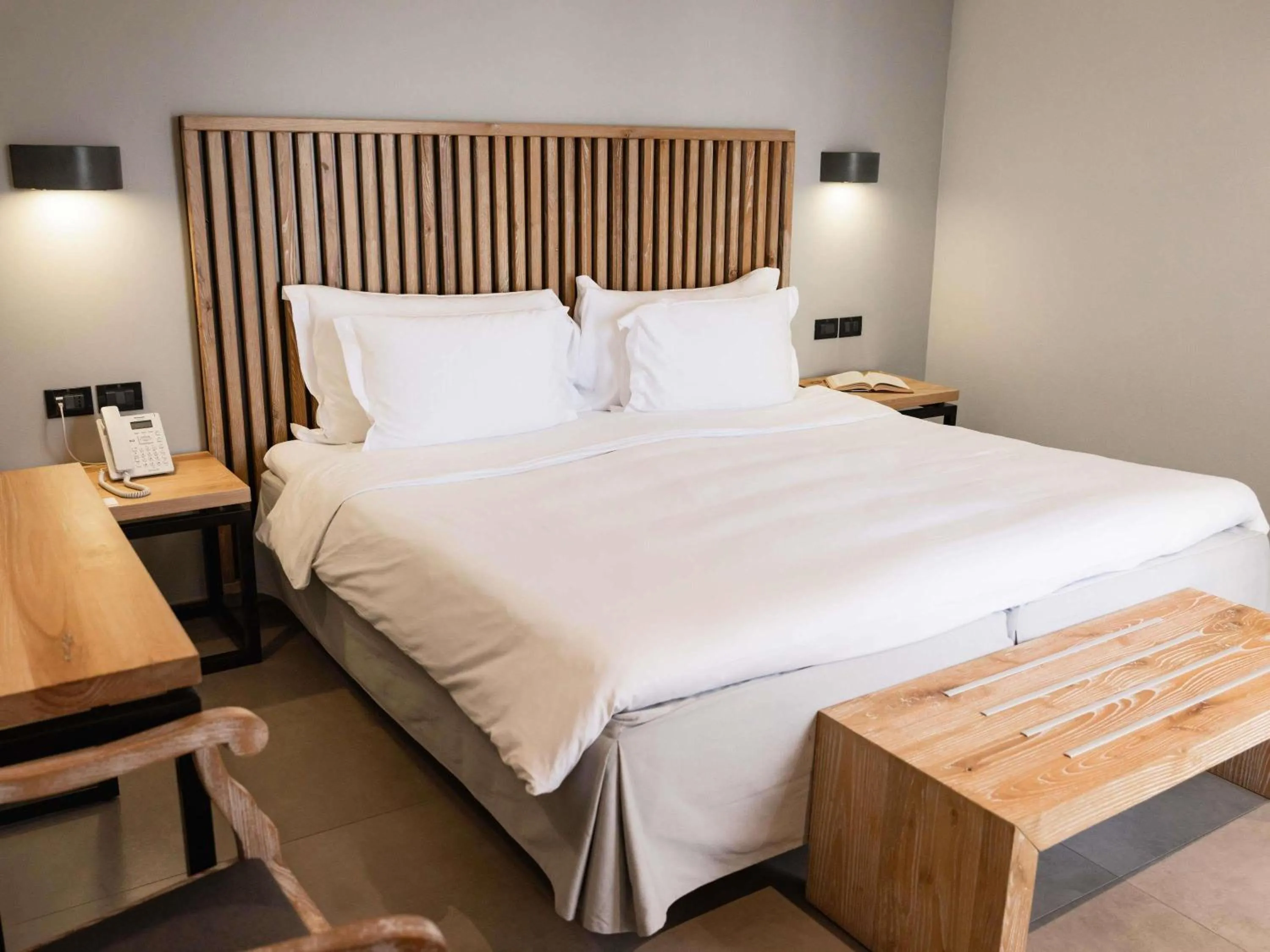 Bedroom, Bed in Movenpick Resort Agios Nikolaos Sivota