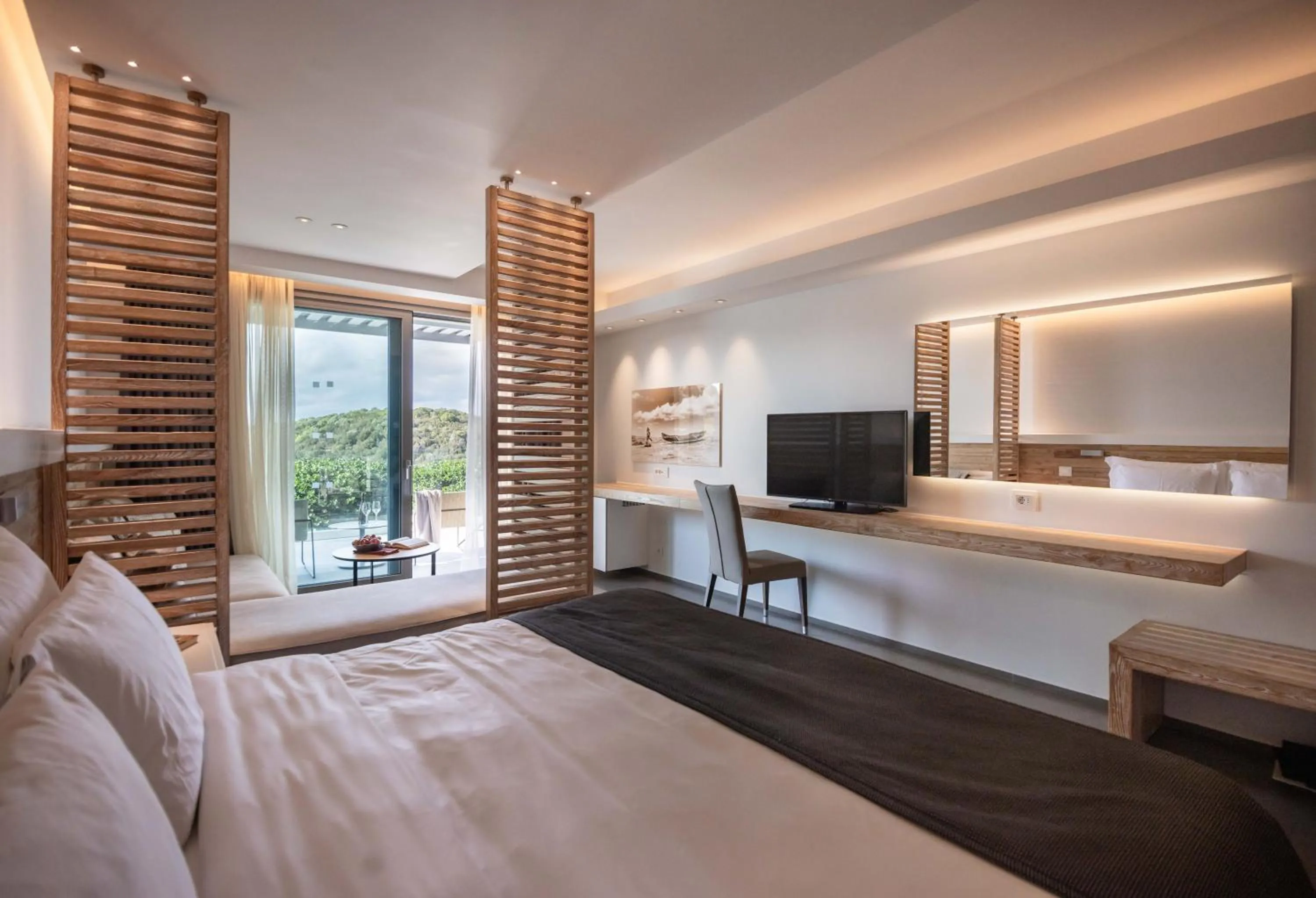 Bed in Movenpick Resort Agios Nikolaos Sivota