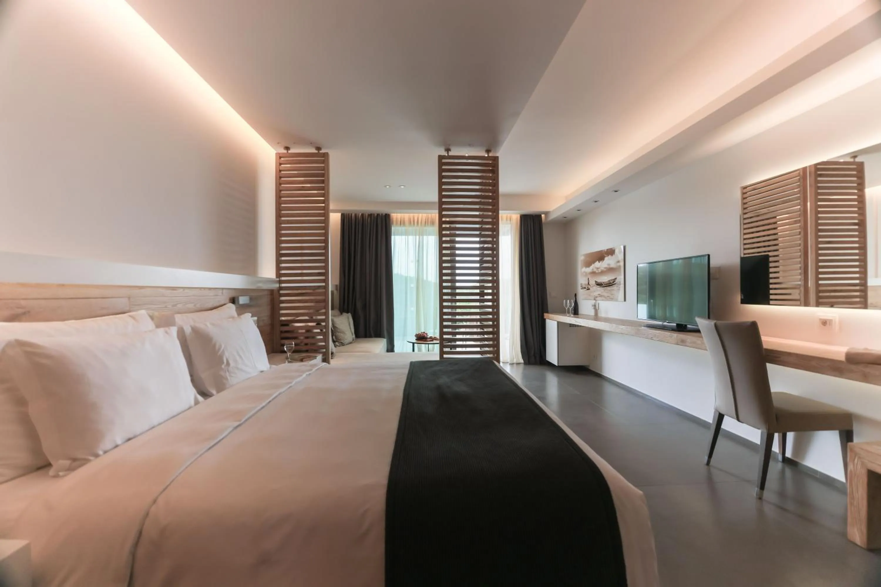 Bed in Movenpick Resort Agios Nikolaos Sivota