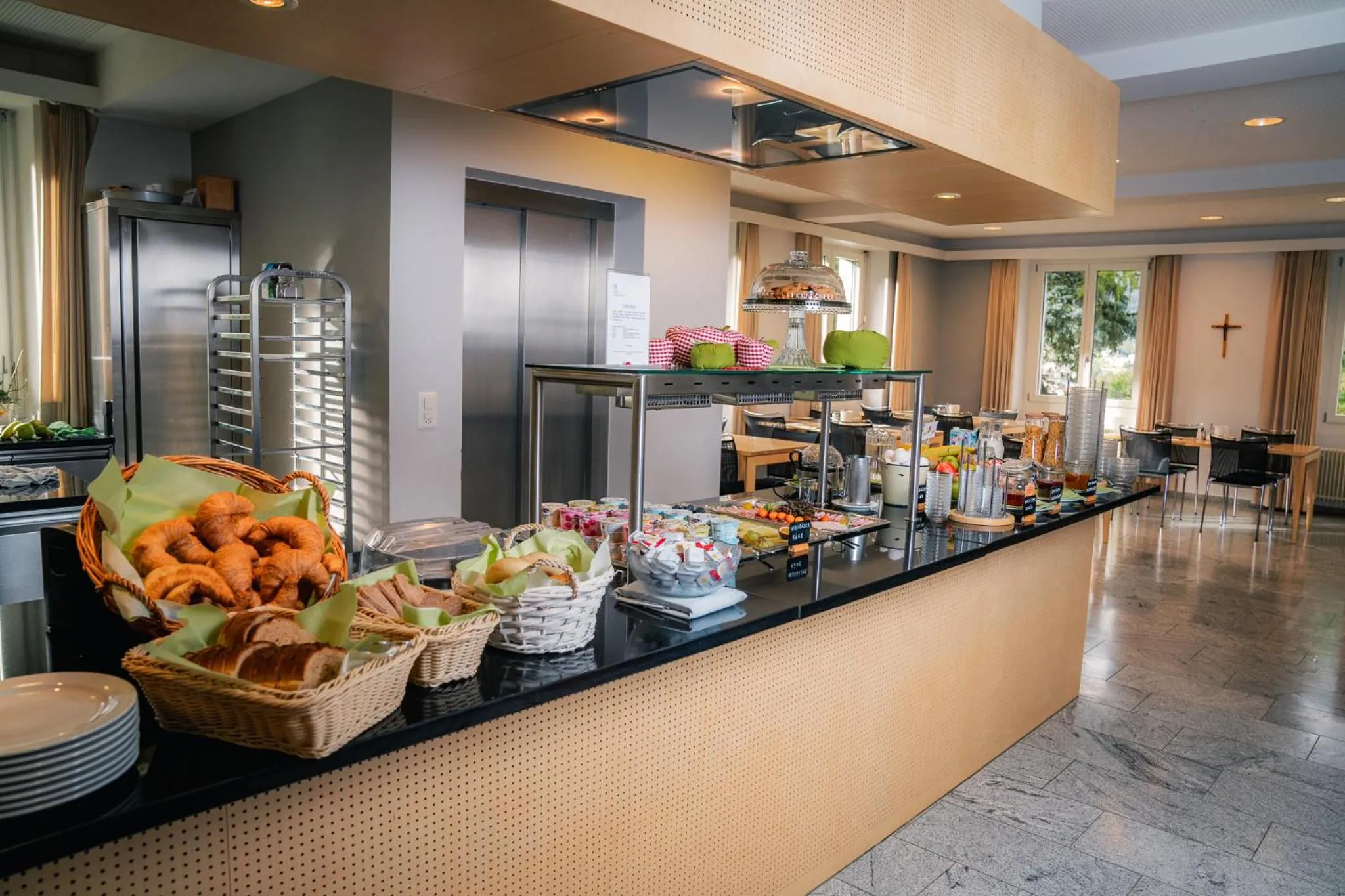 Buffet breakfast in Hotel Haus Schönstatt contactless-Check-In