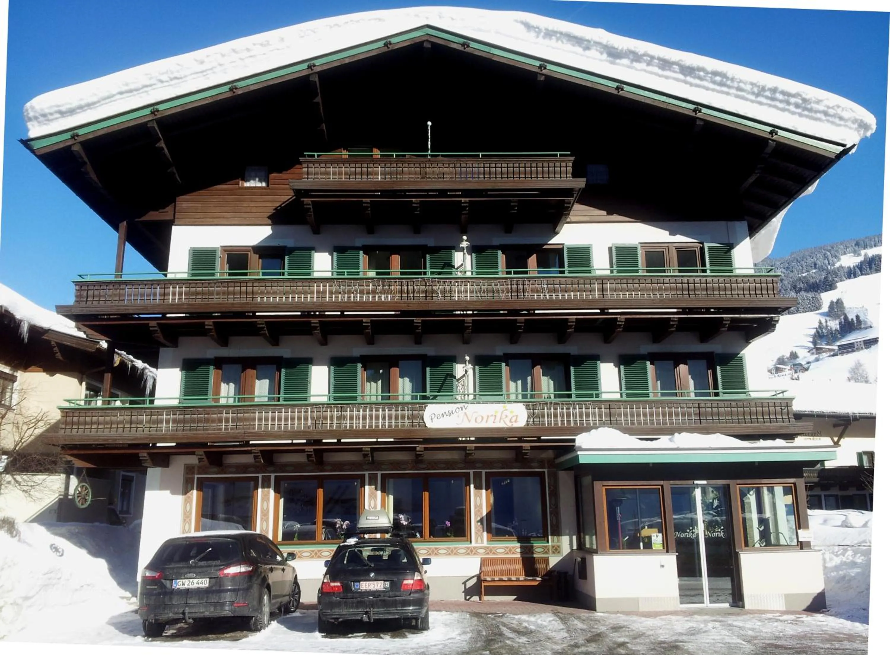 Facade/entrance in Pension Norika