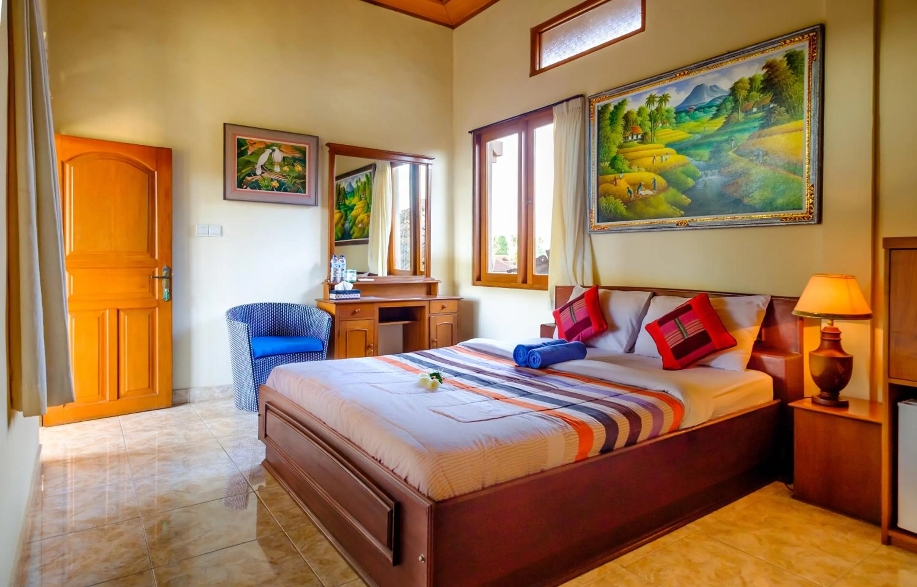 Bed in Bali Spring Cottages