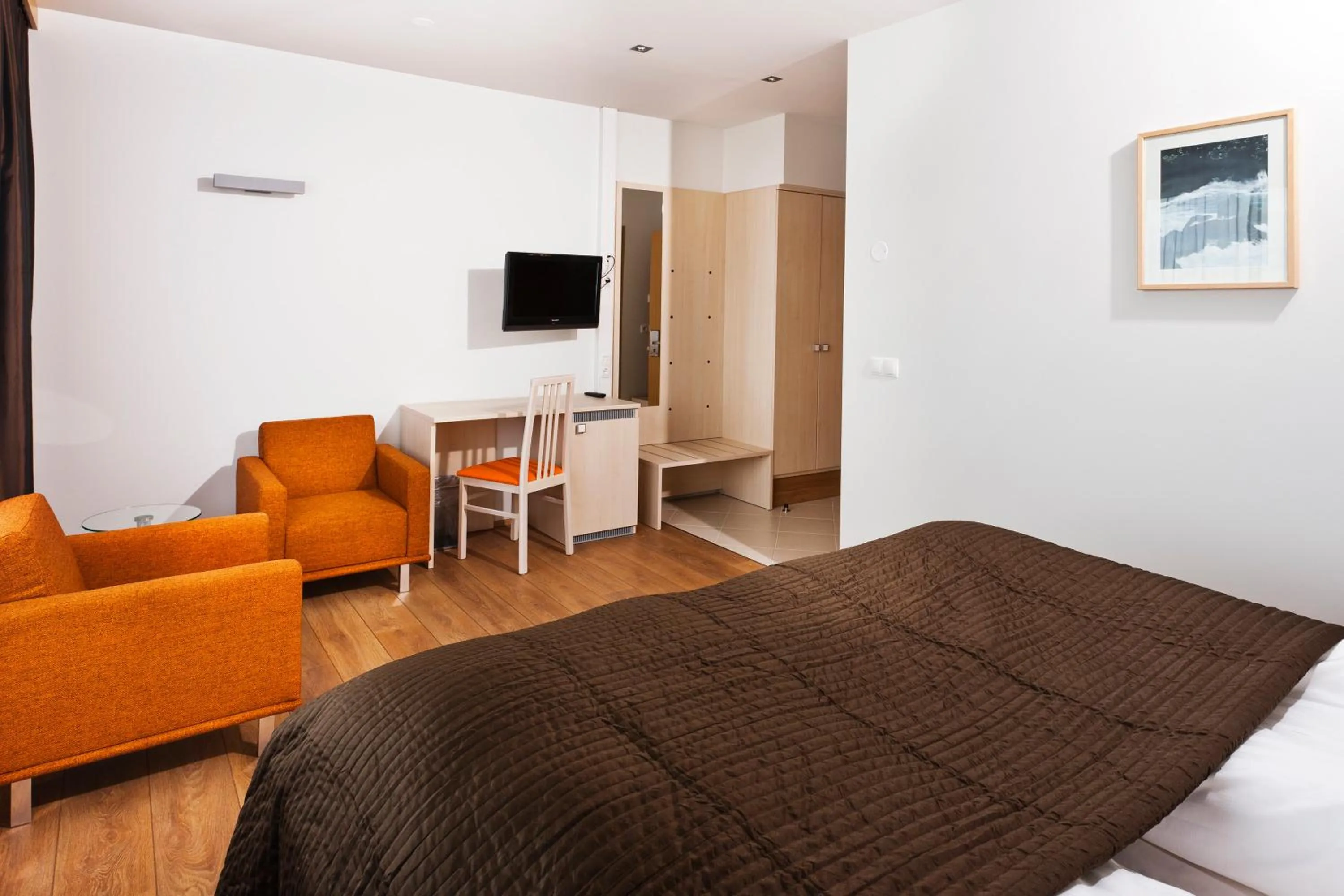 Bedroom, Bed in Hotel Klettur