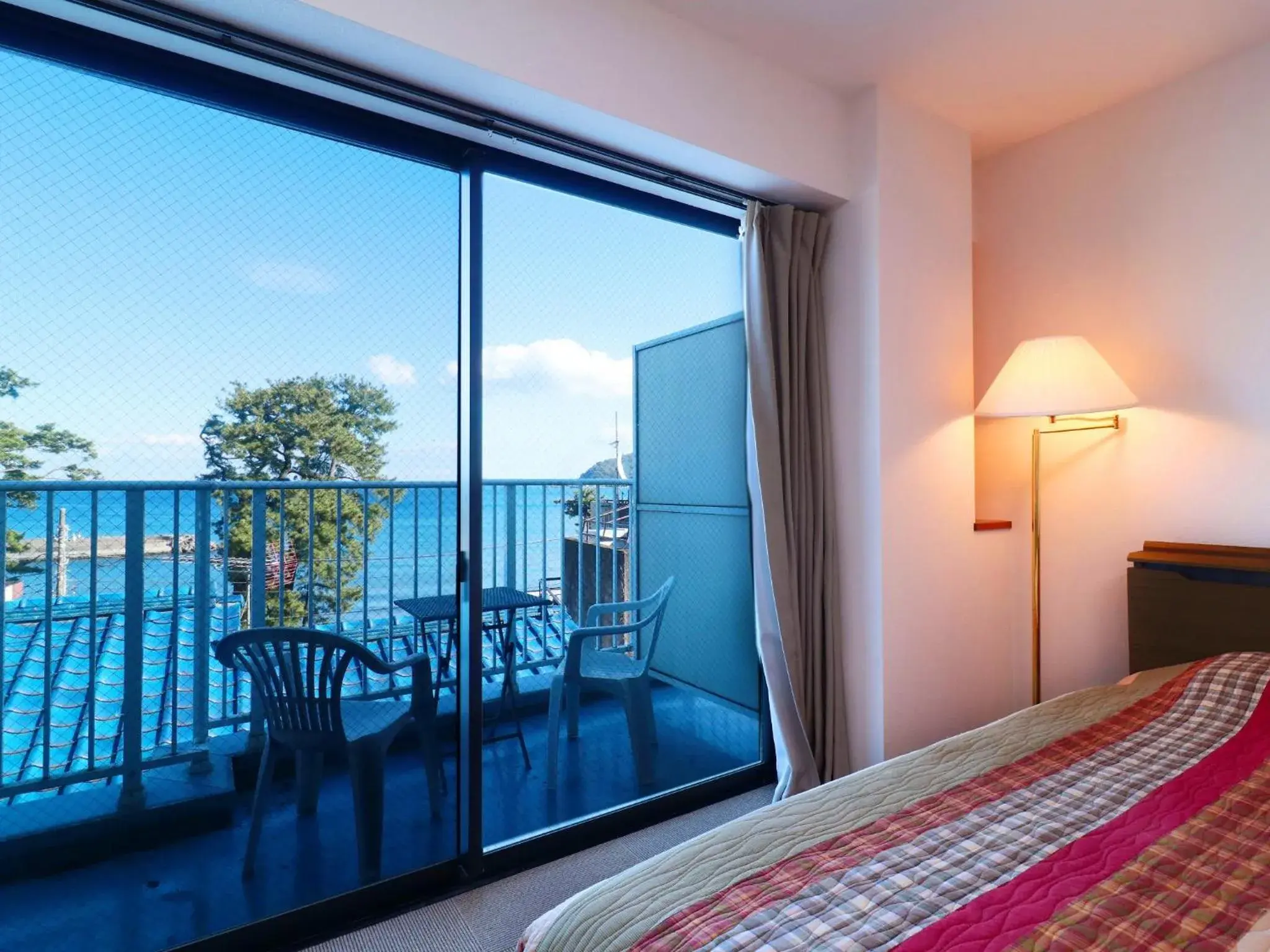Balcony/Terrace, Bed in Izu Kansya Balcony/Terrace, Bed in Izu Kansya