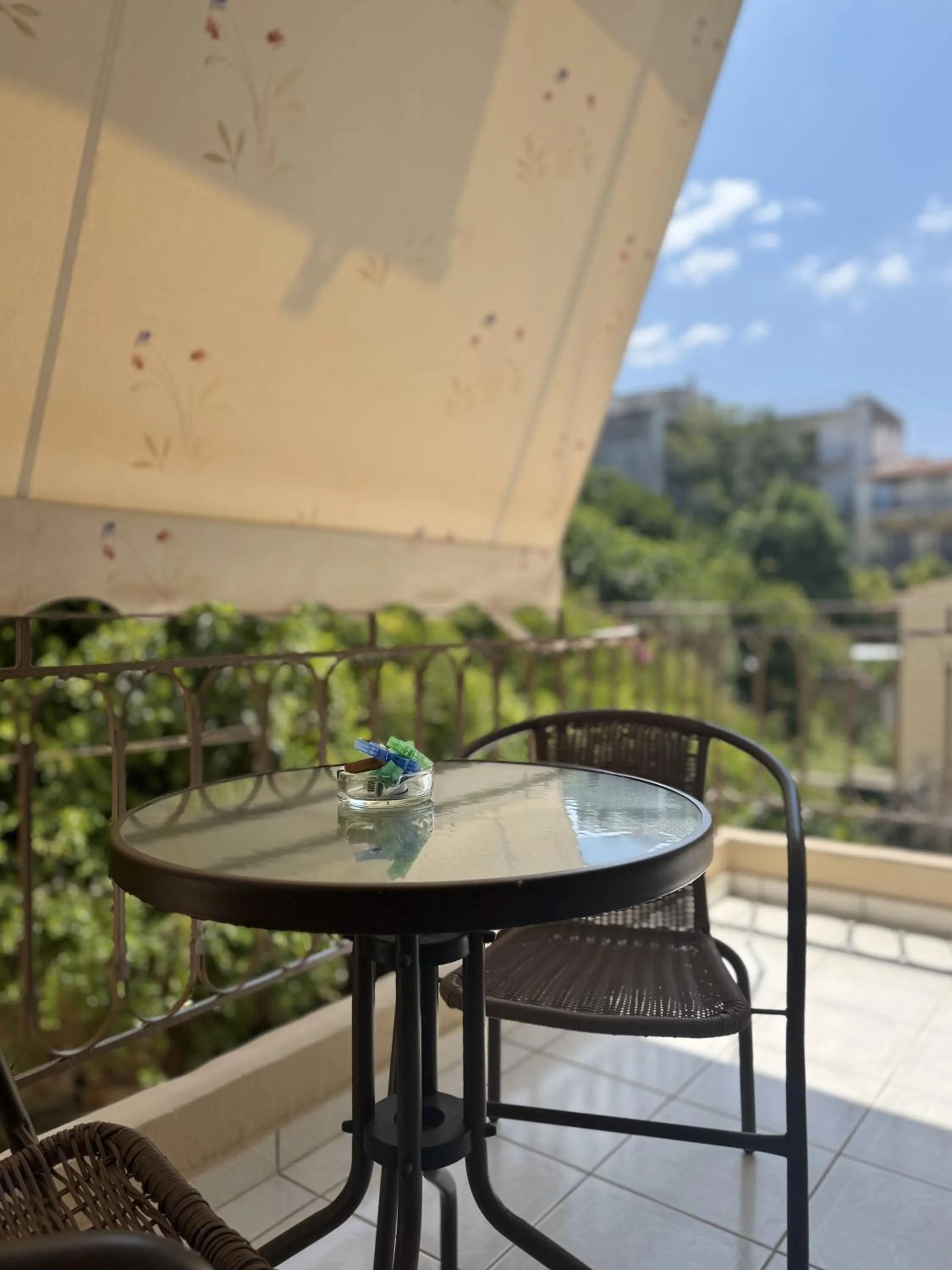 Garden view in Posidon Studios