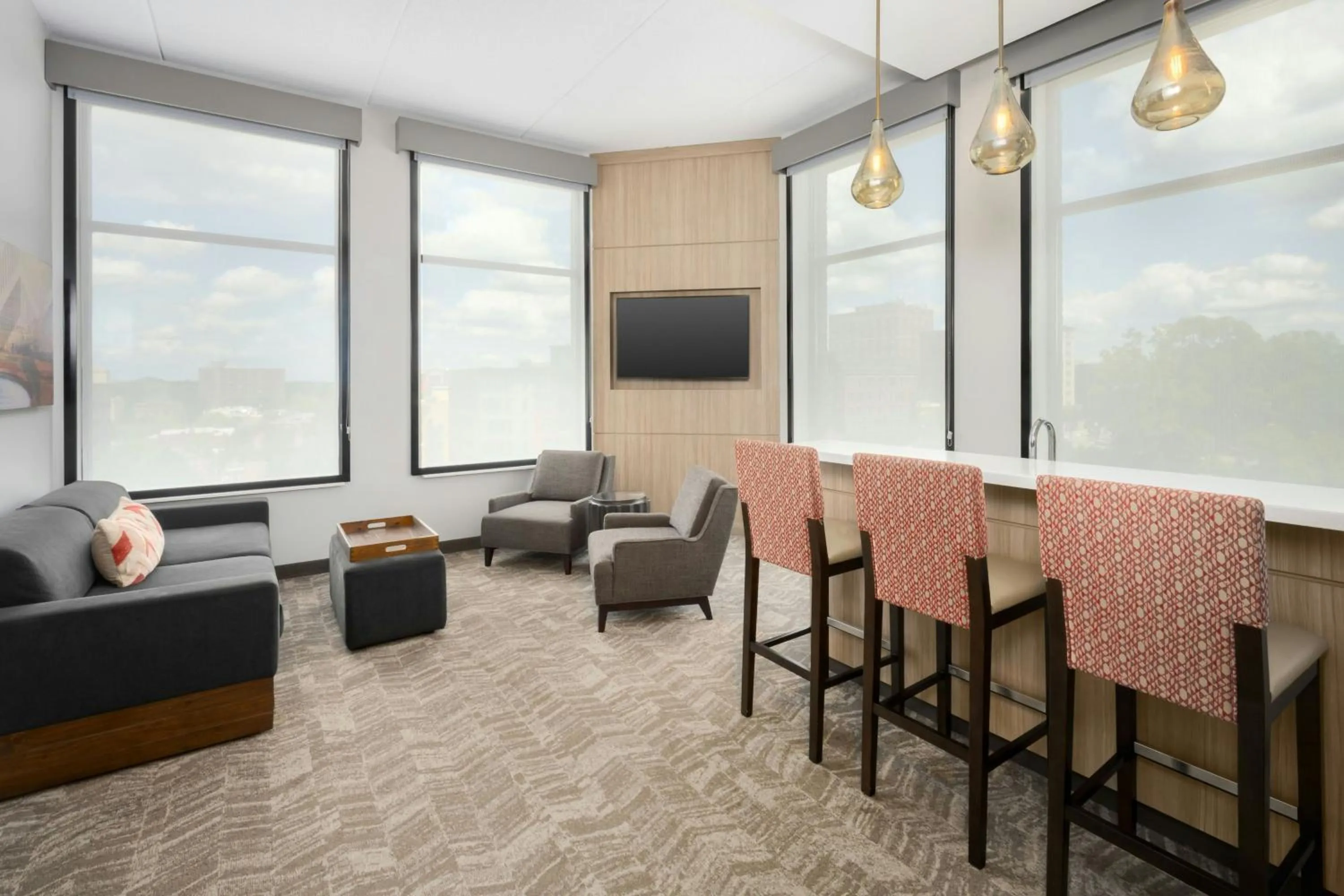 Living room in Springhill Suites By Marriott Athens Downtown/University Area