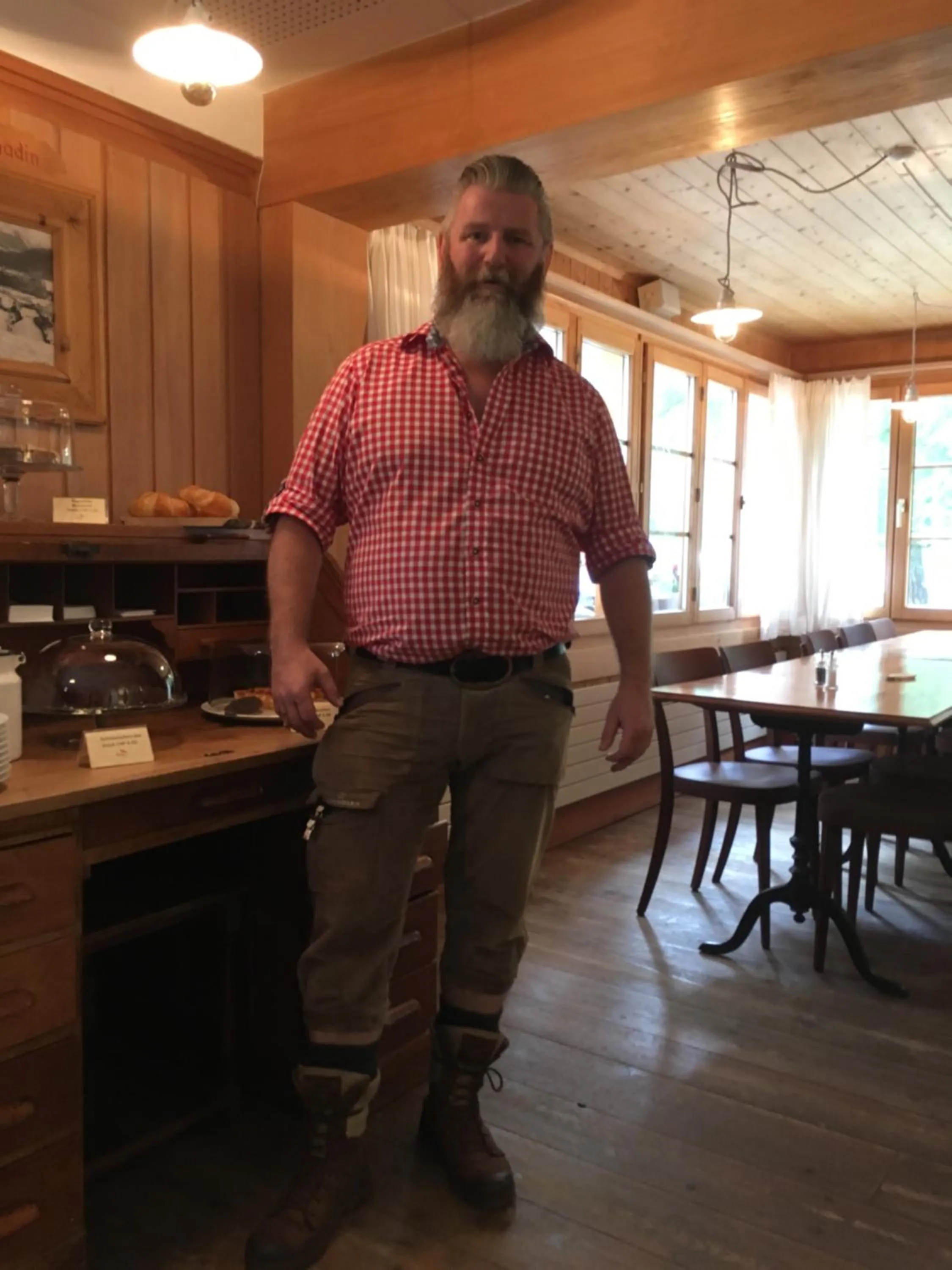 Staff in Gasthaus Spinas