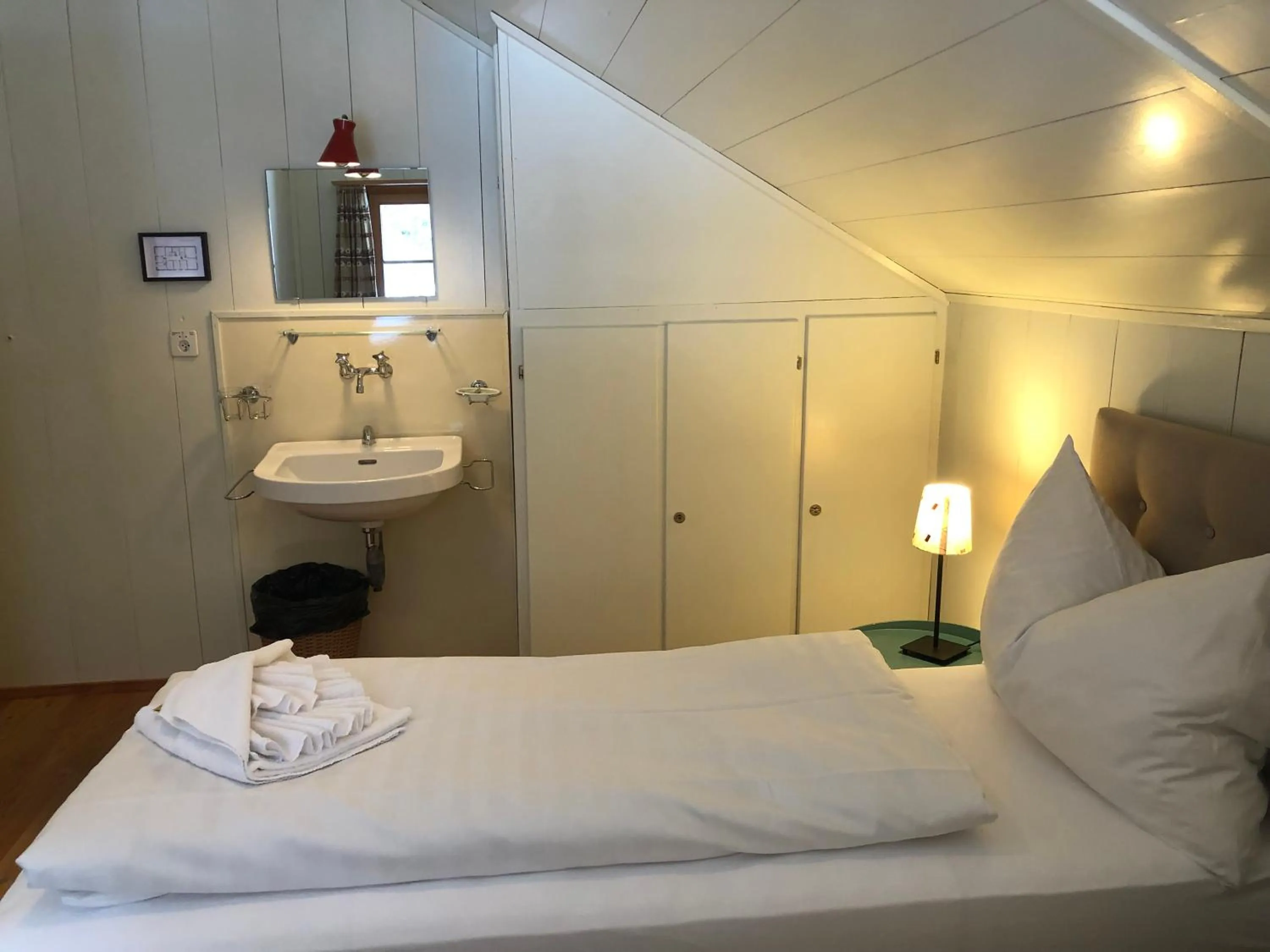 Bed in Gasthaus Spinas