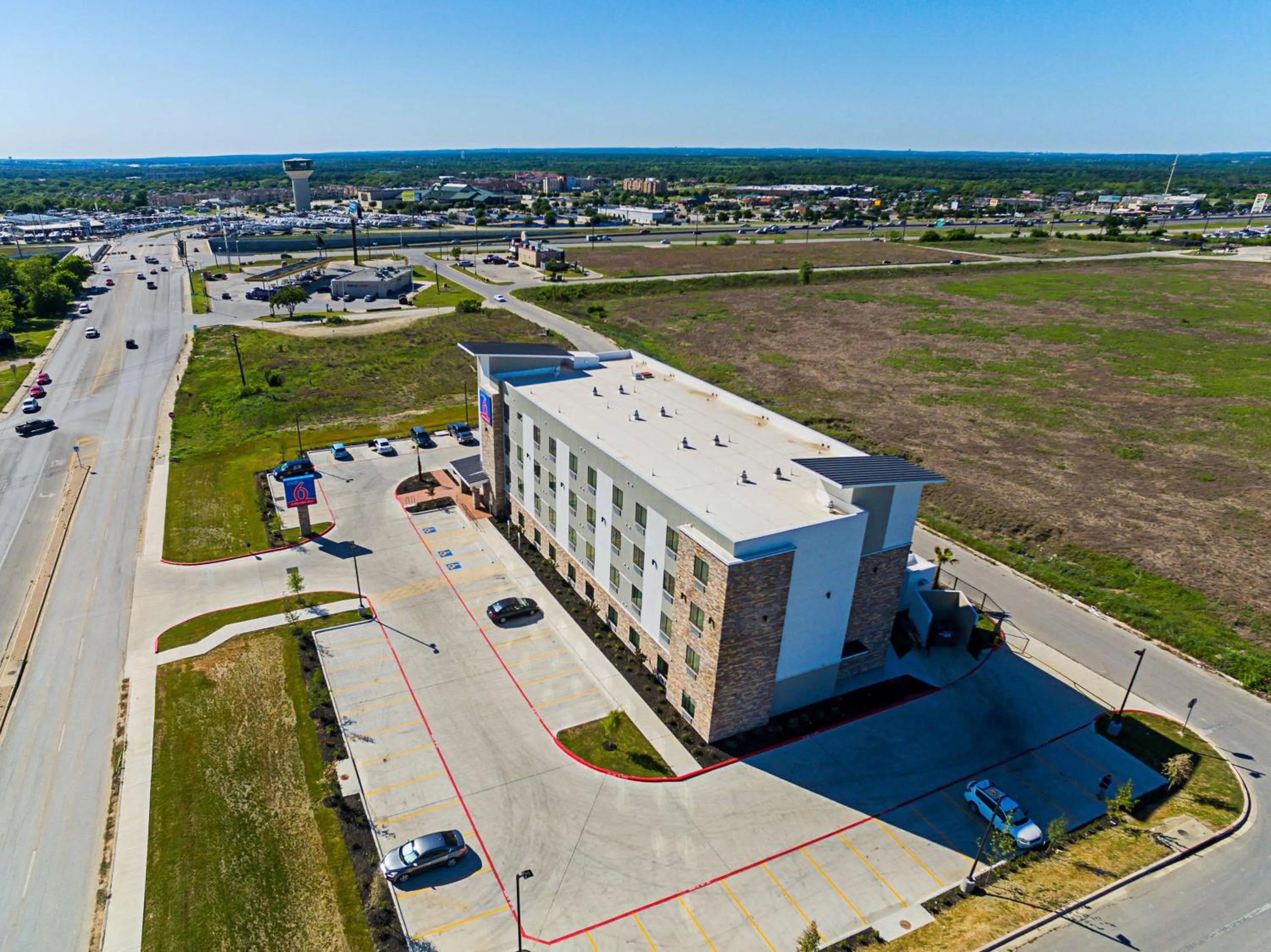 Property building in Studio 6-Buda, TX