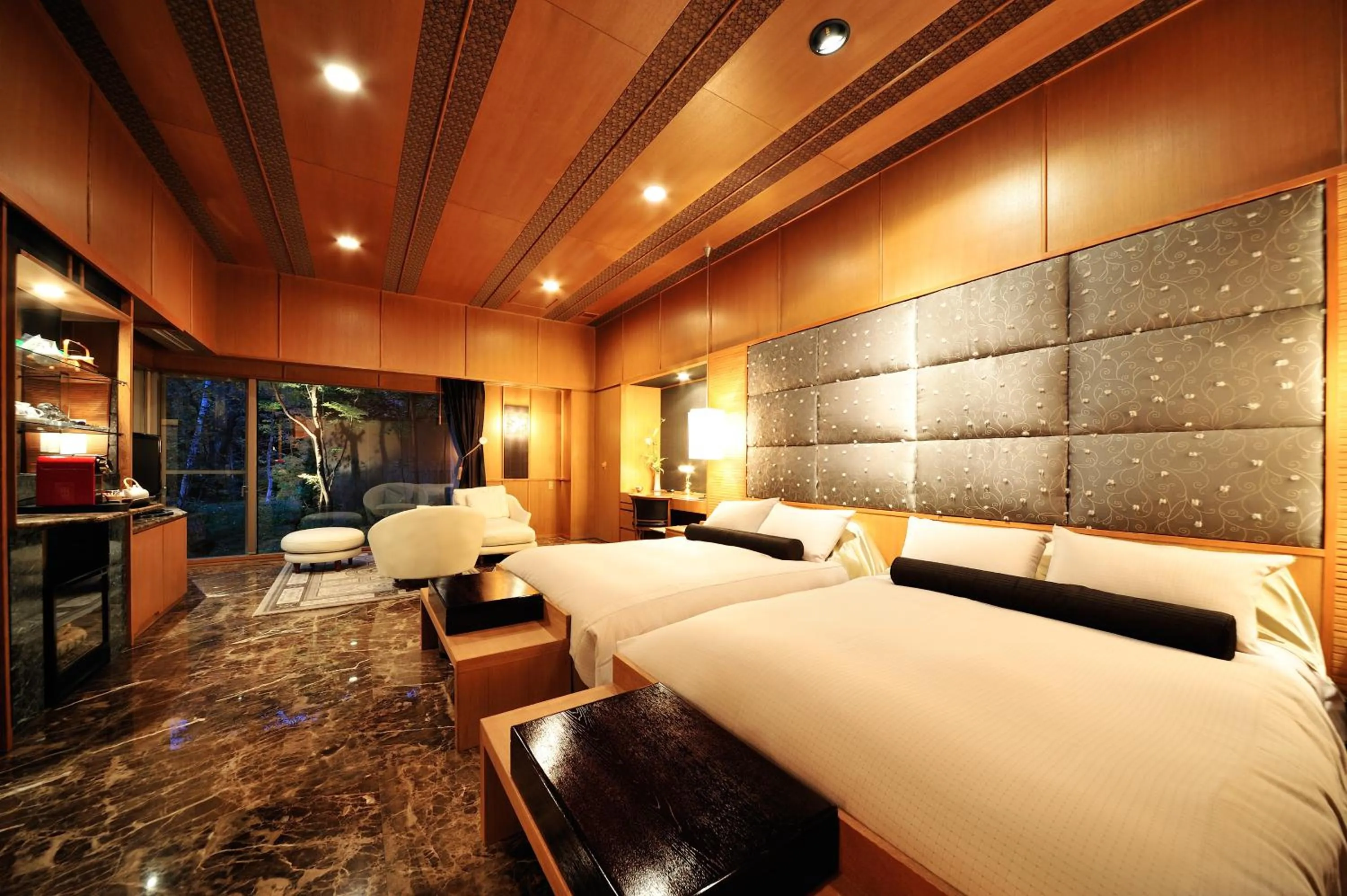 Photo of the whole room, Bed in Bettei Senjyuan