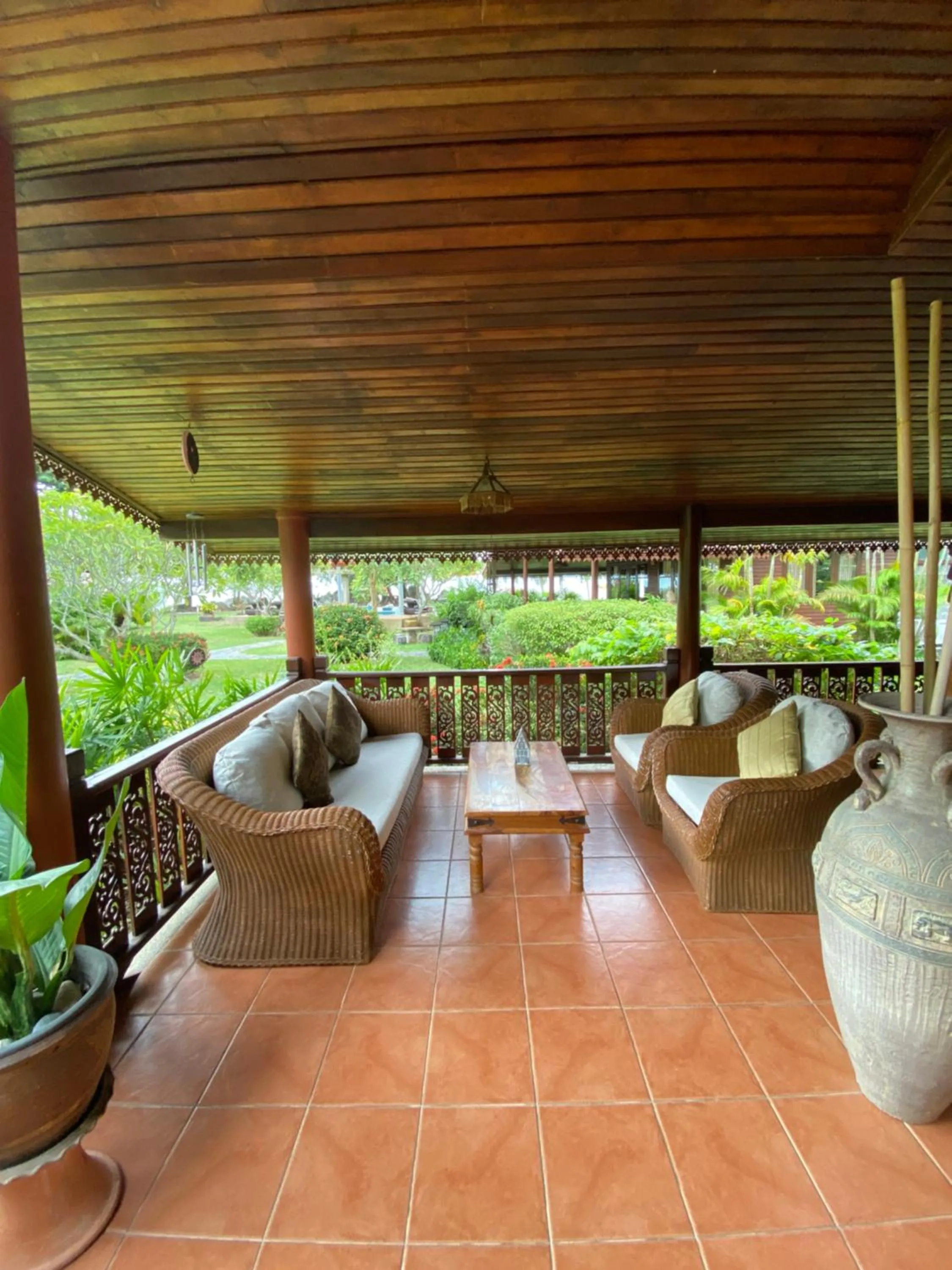 Patio in Baan Laem Noi Villa's