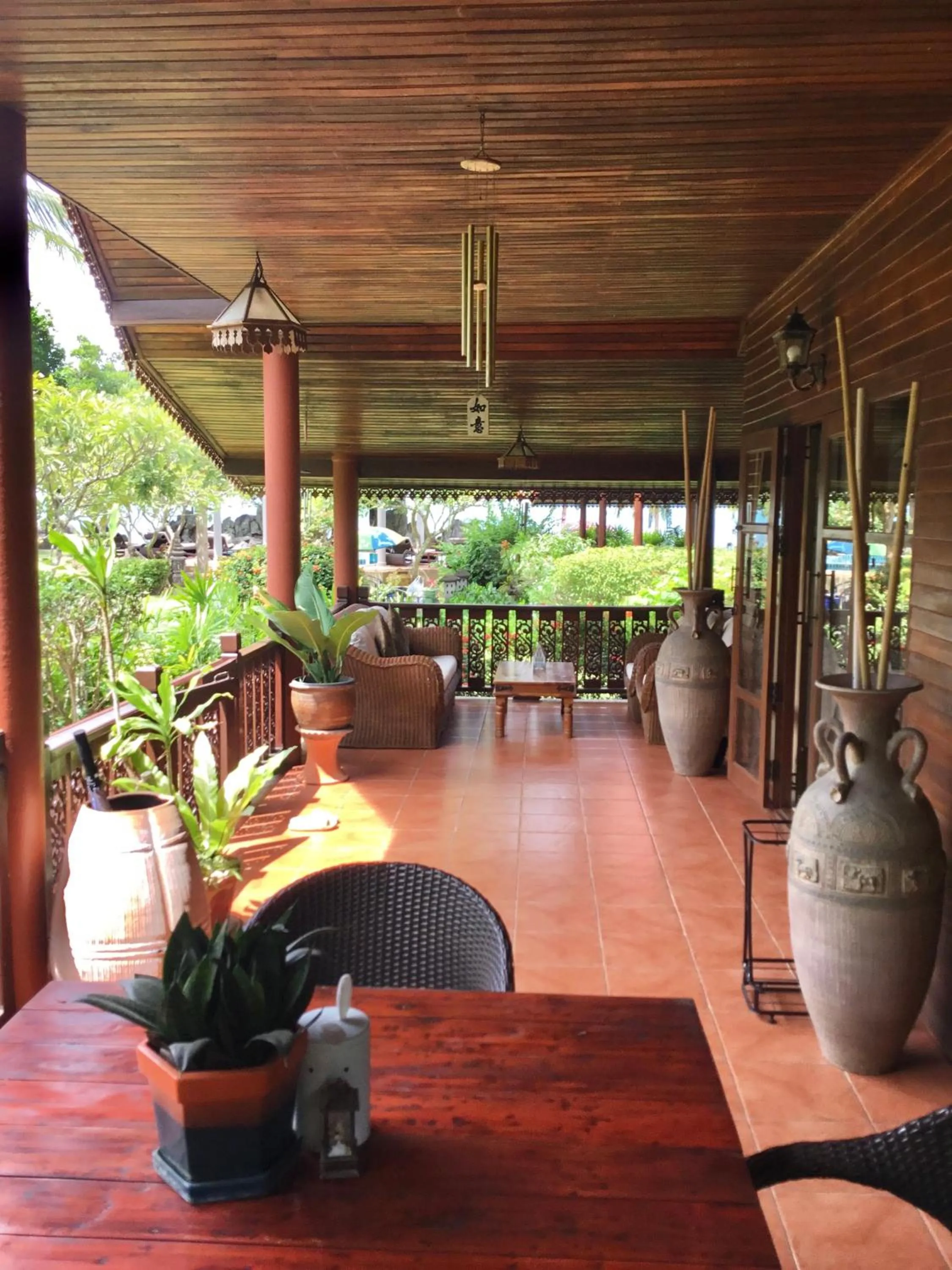 Patio in Baan Laem Noi Villa's