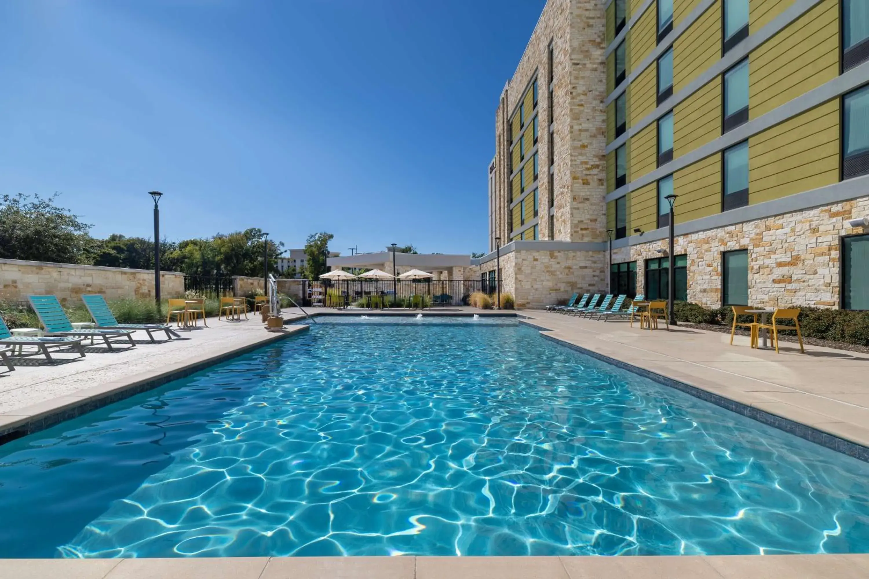 Pool view in Home2 Suites By Hilton Plano Richardson Pool view in Home2 Suites By Hilton Plano Richardson