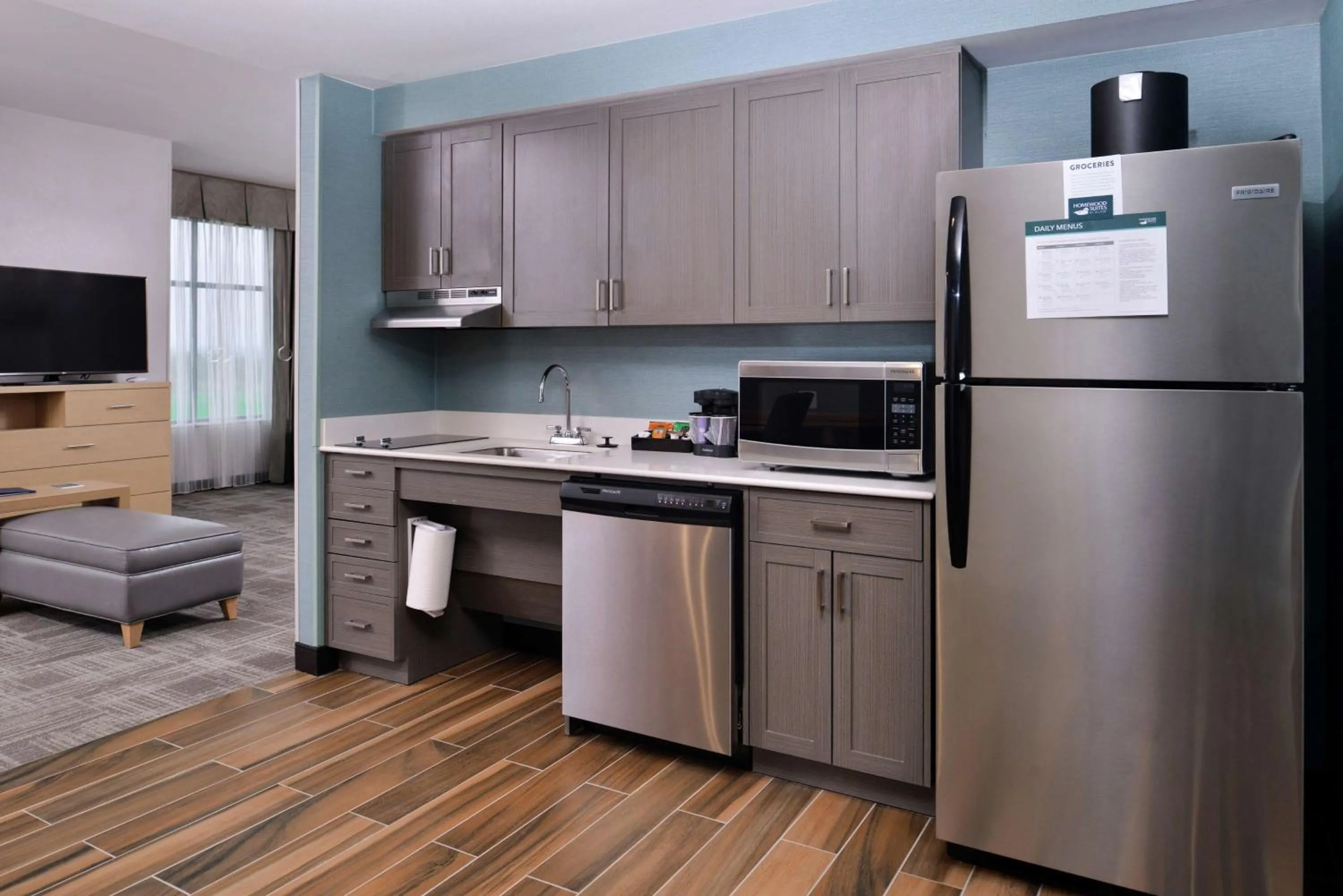 Bedroom in Homewood Suites Des Moines Airport