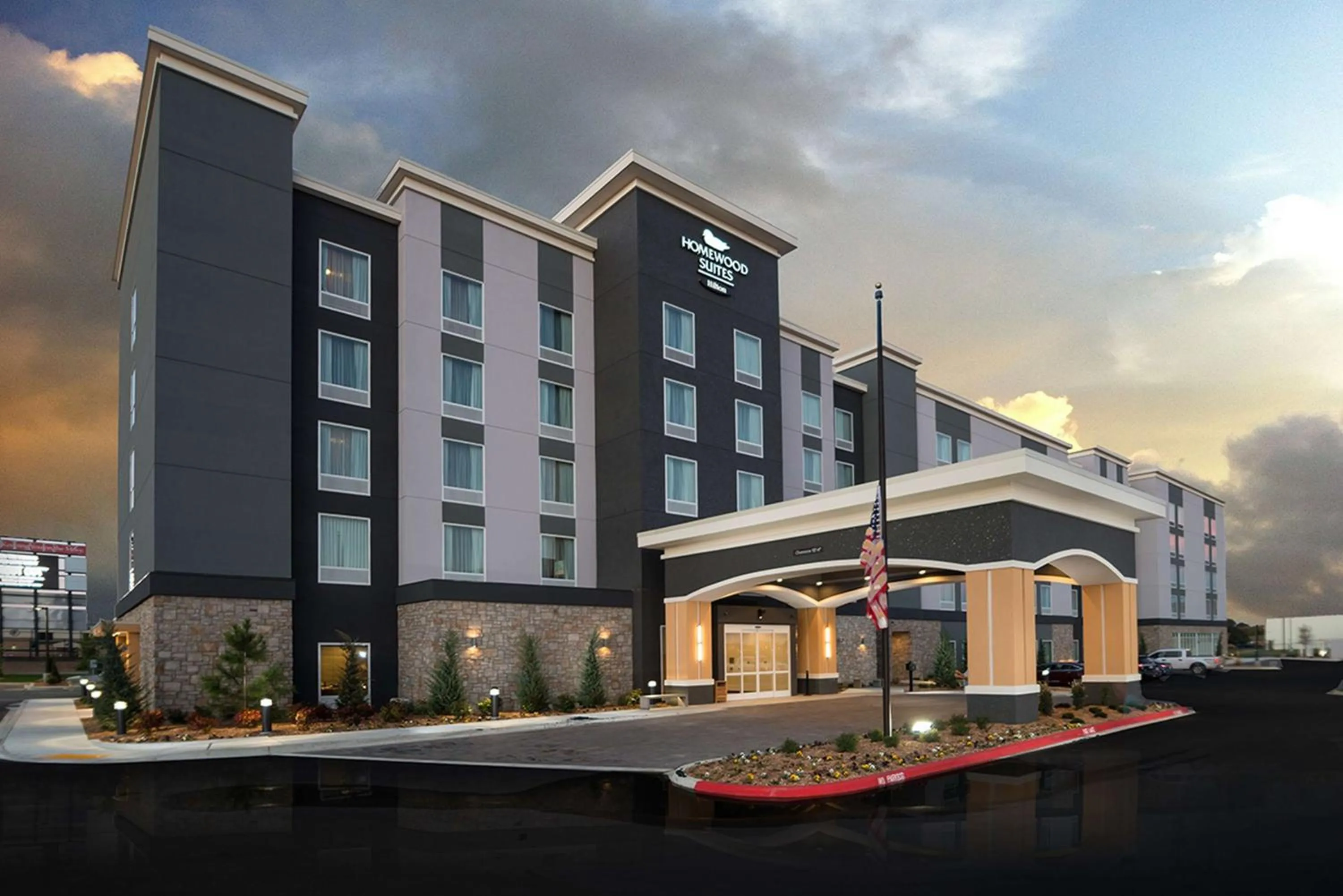 Property building in Homewood Suites By Hilton Tulsa Catoosa