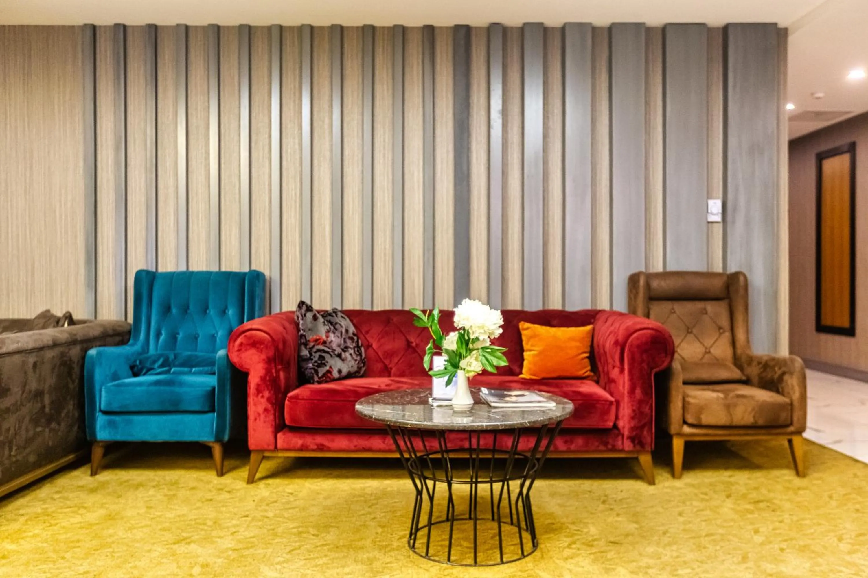 Seating area in Sky Hotel Baku