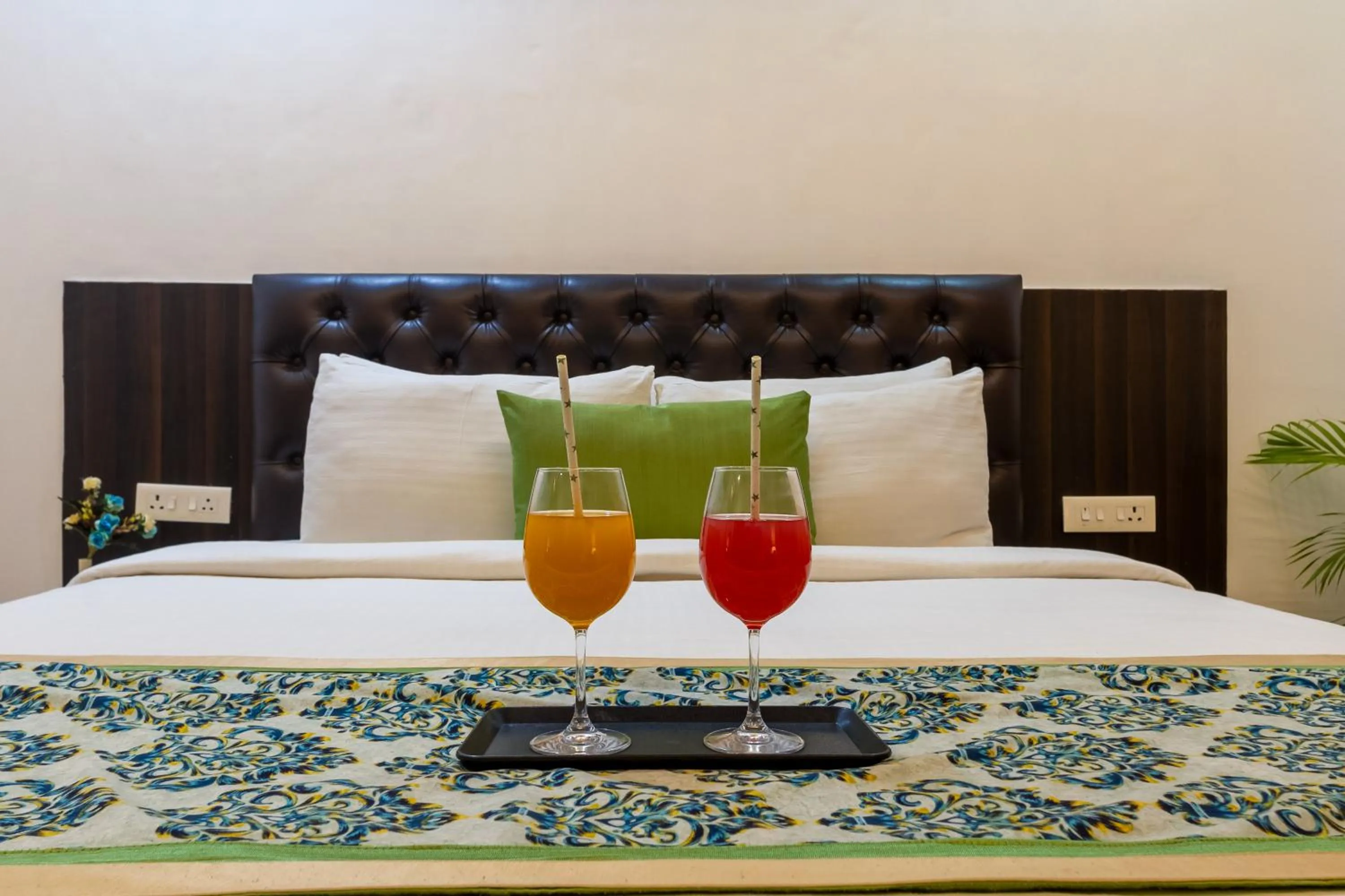 Bed in Vivid Boutique Hotel, Medanta, Gurugram