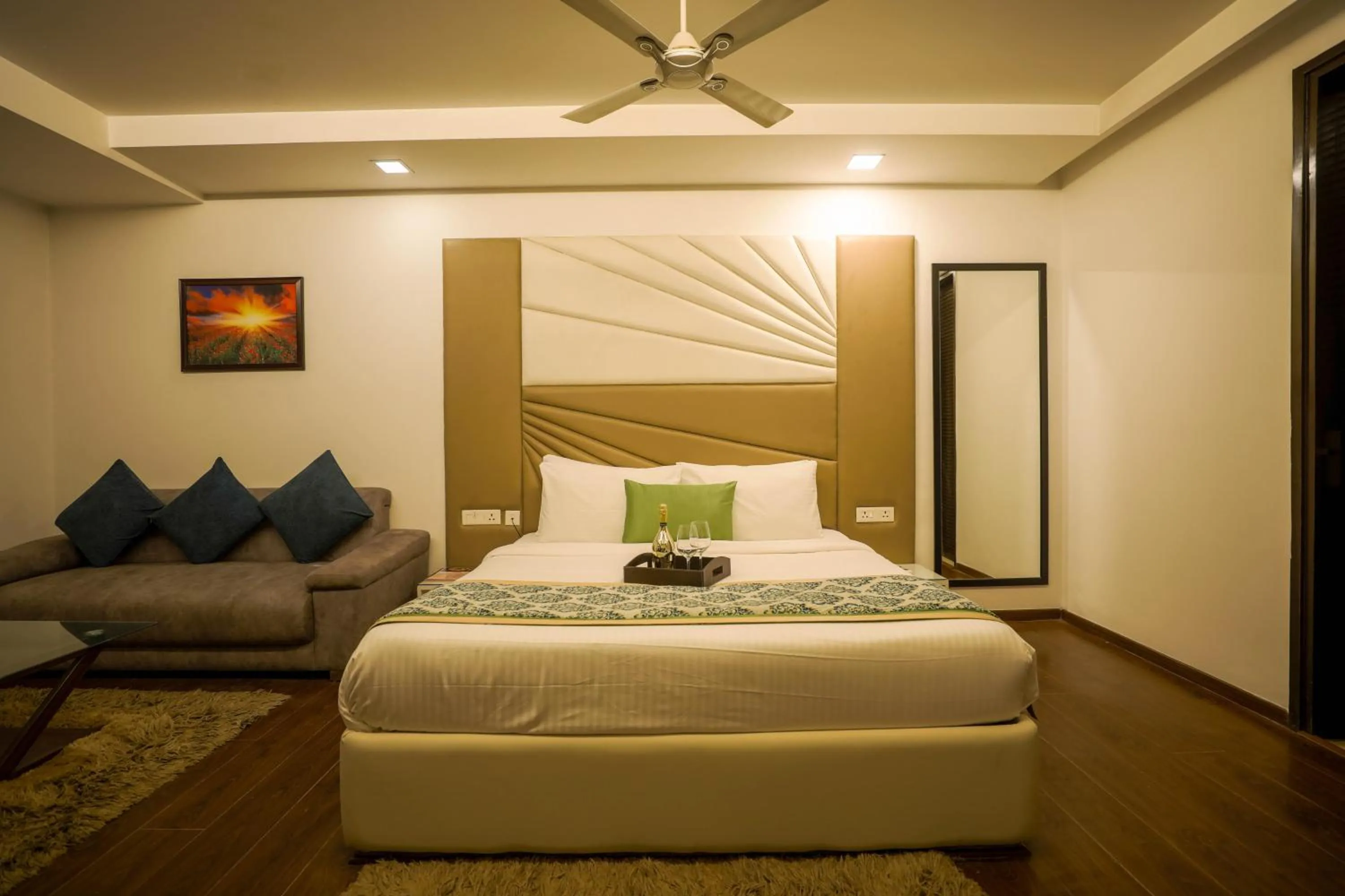 Bed in Vivid Boutique Hotel, Medanta, Gurugram