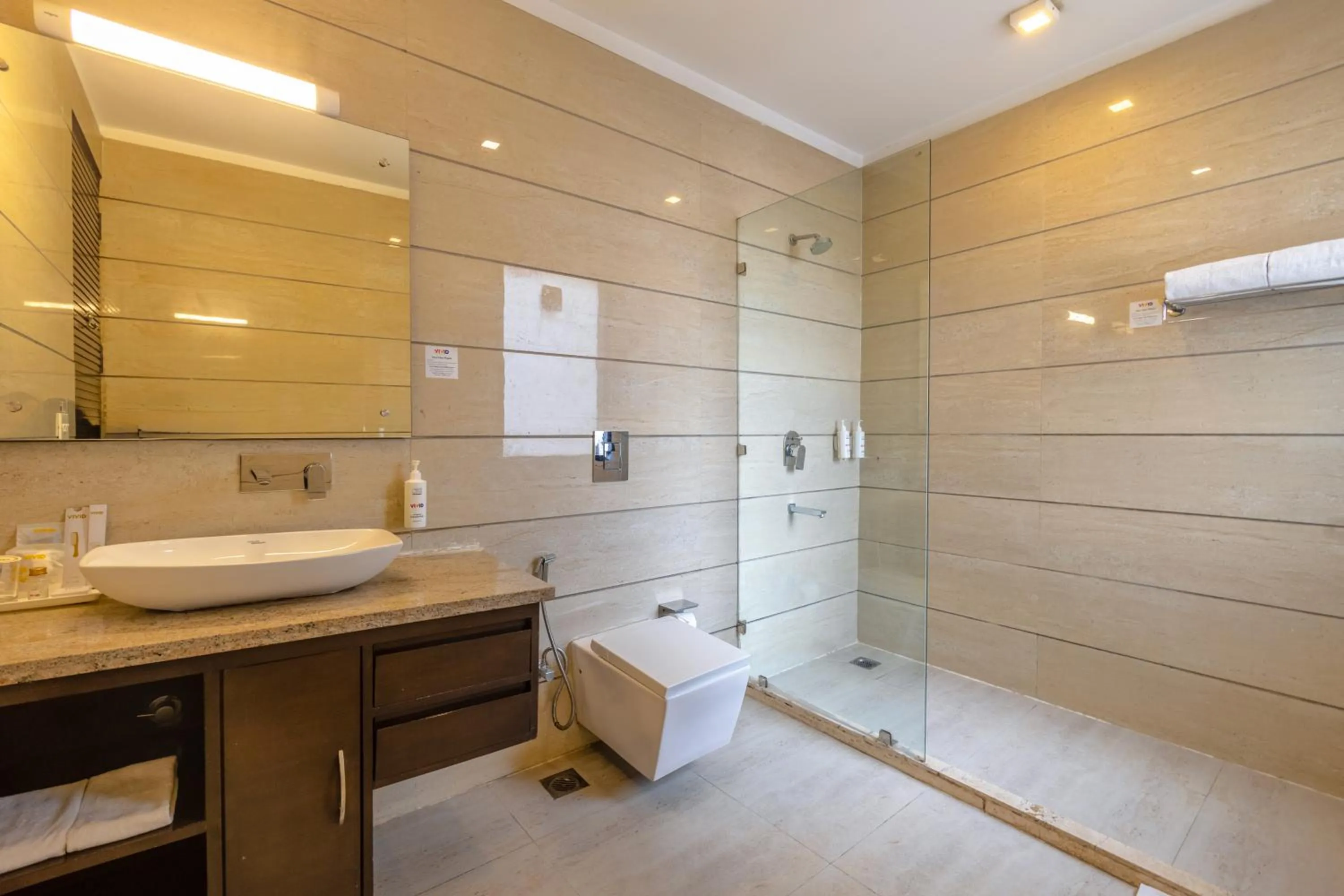 Bathroom in Vivid Boutique Hotel, Medanta, Gurugram