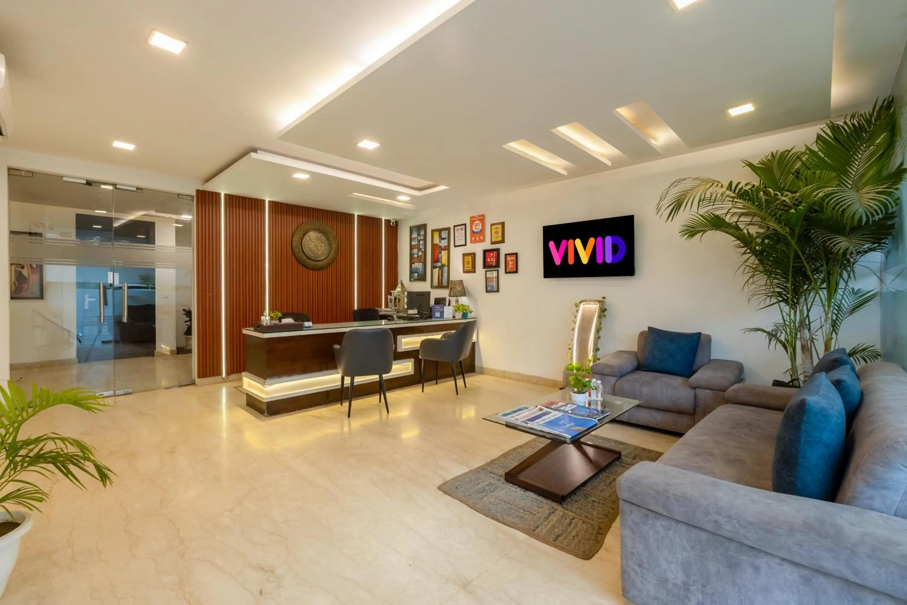 Lobby or reception in Vivid Boutique Hotel, Medanta, Gurugram