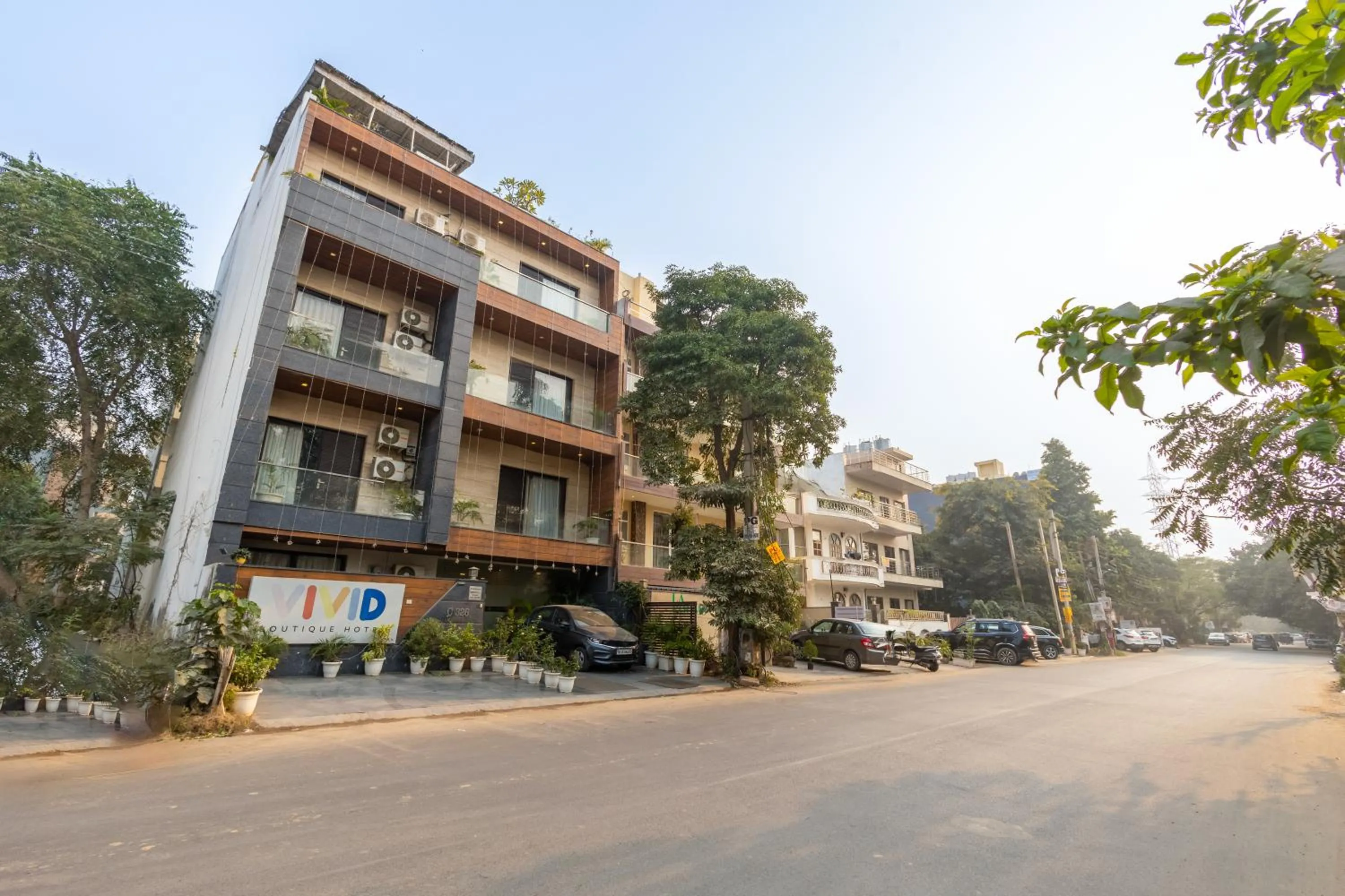 Property building in Vivid Boutique Hotel, Medanta, Gurugram