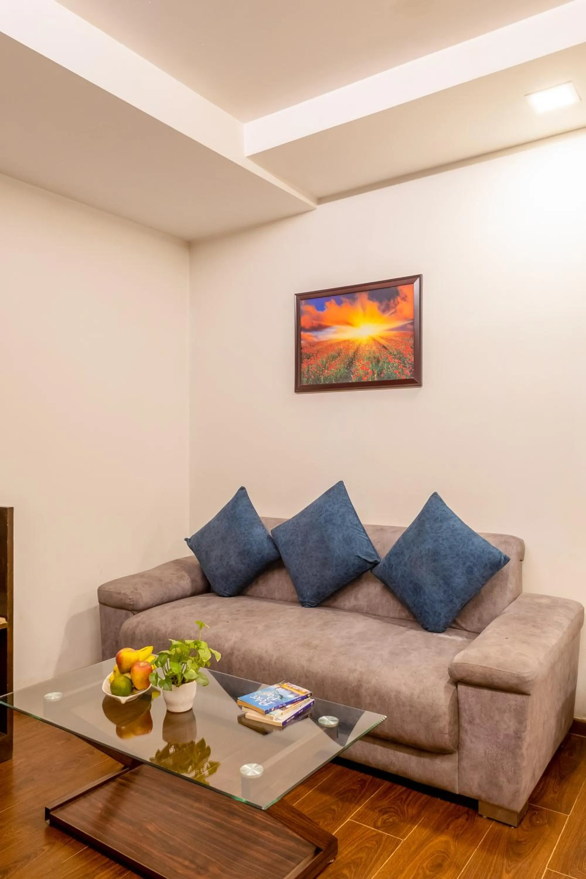 Seating area in Vivid Boutique Hotel, Medanta, Gurugram