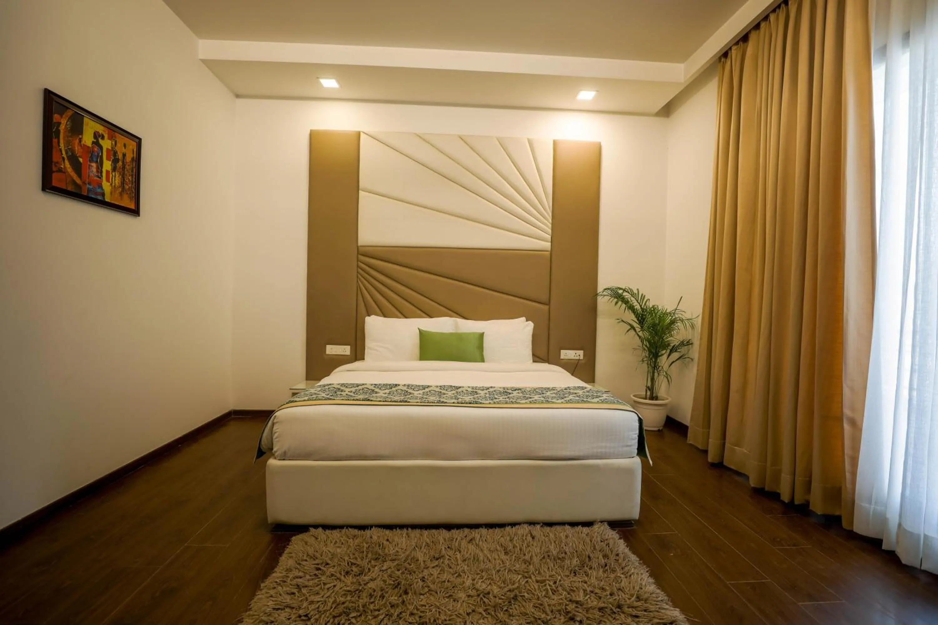 Bedroom, Bed in Vivid Boutique Hotel, Medanta, Gurugram