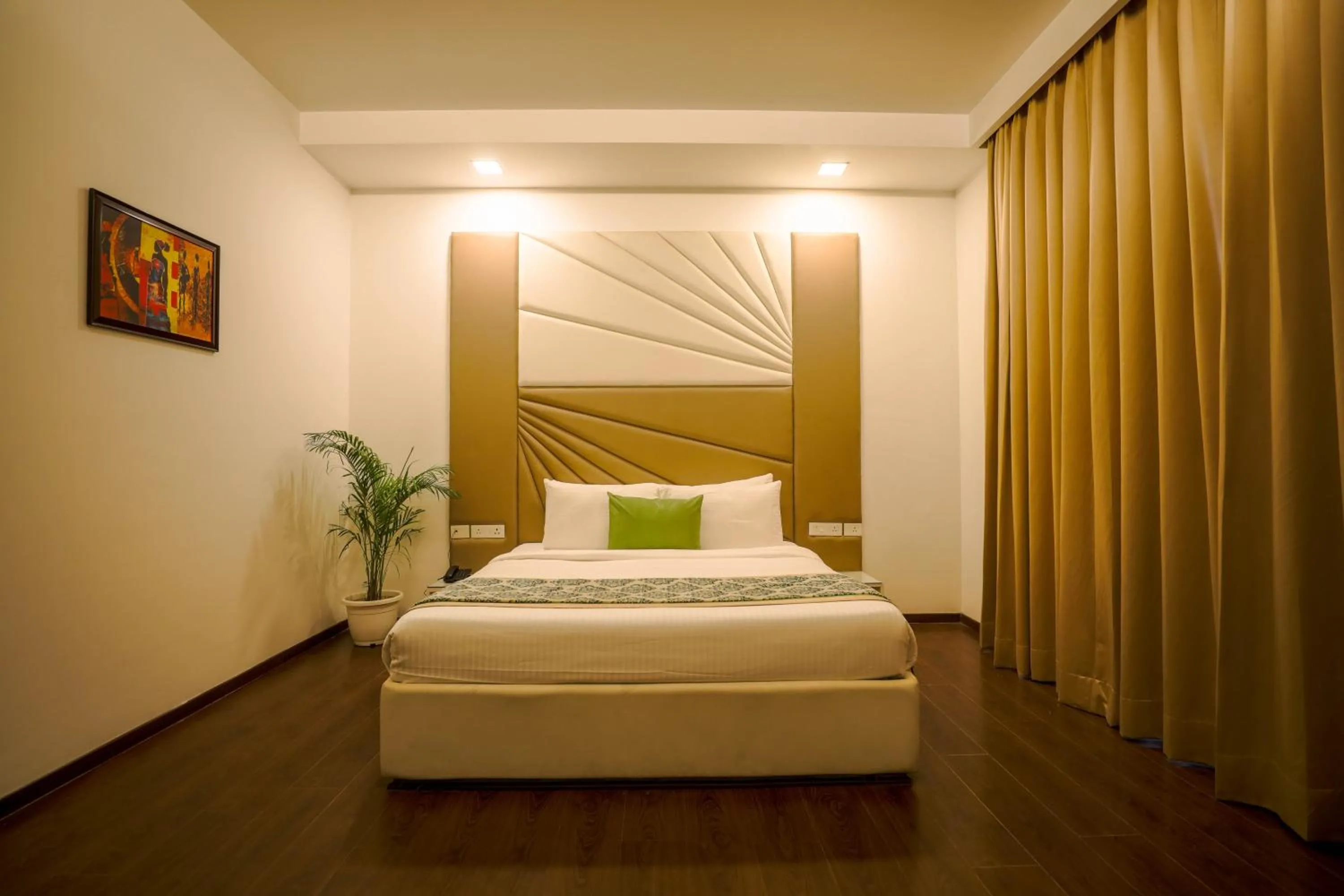 Bedroom, Bed in Vivid Boutique Hotel, Medanta, Gurugram