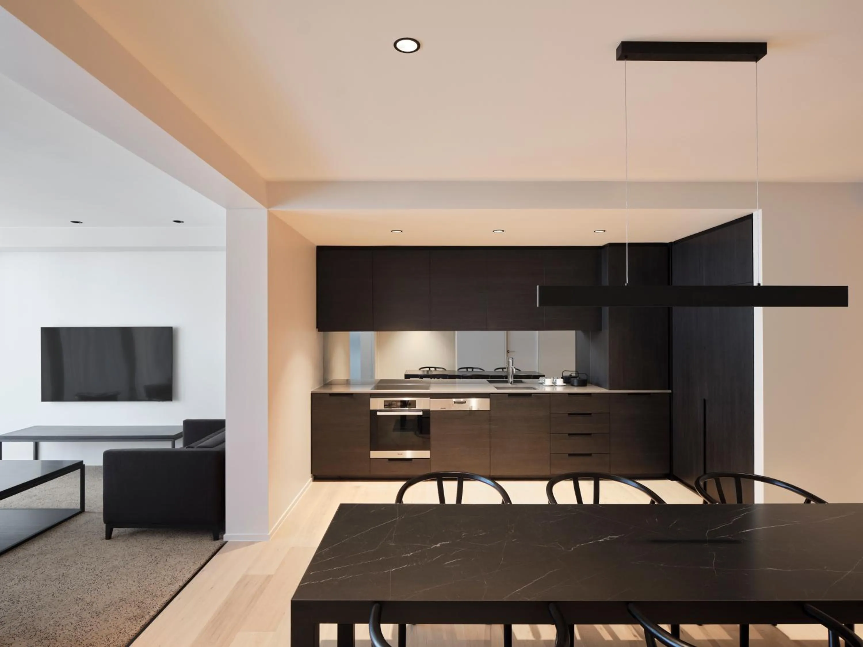 Kitchen or kitchenette in Burbury Hotel & Apartments