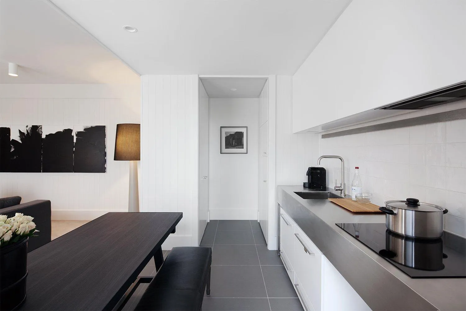 Kitchen or kitchenette in Burbury Hotel & Apartments