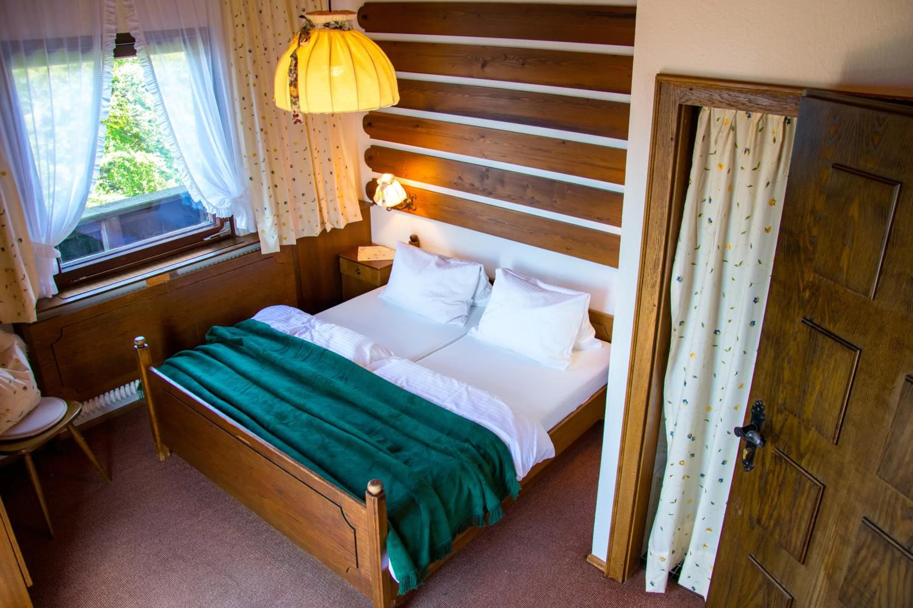 View (from property/room), Bed in Hochberghaus Resort