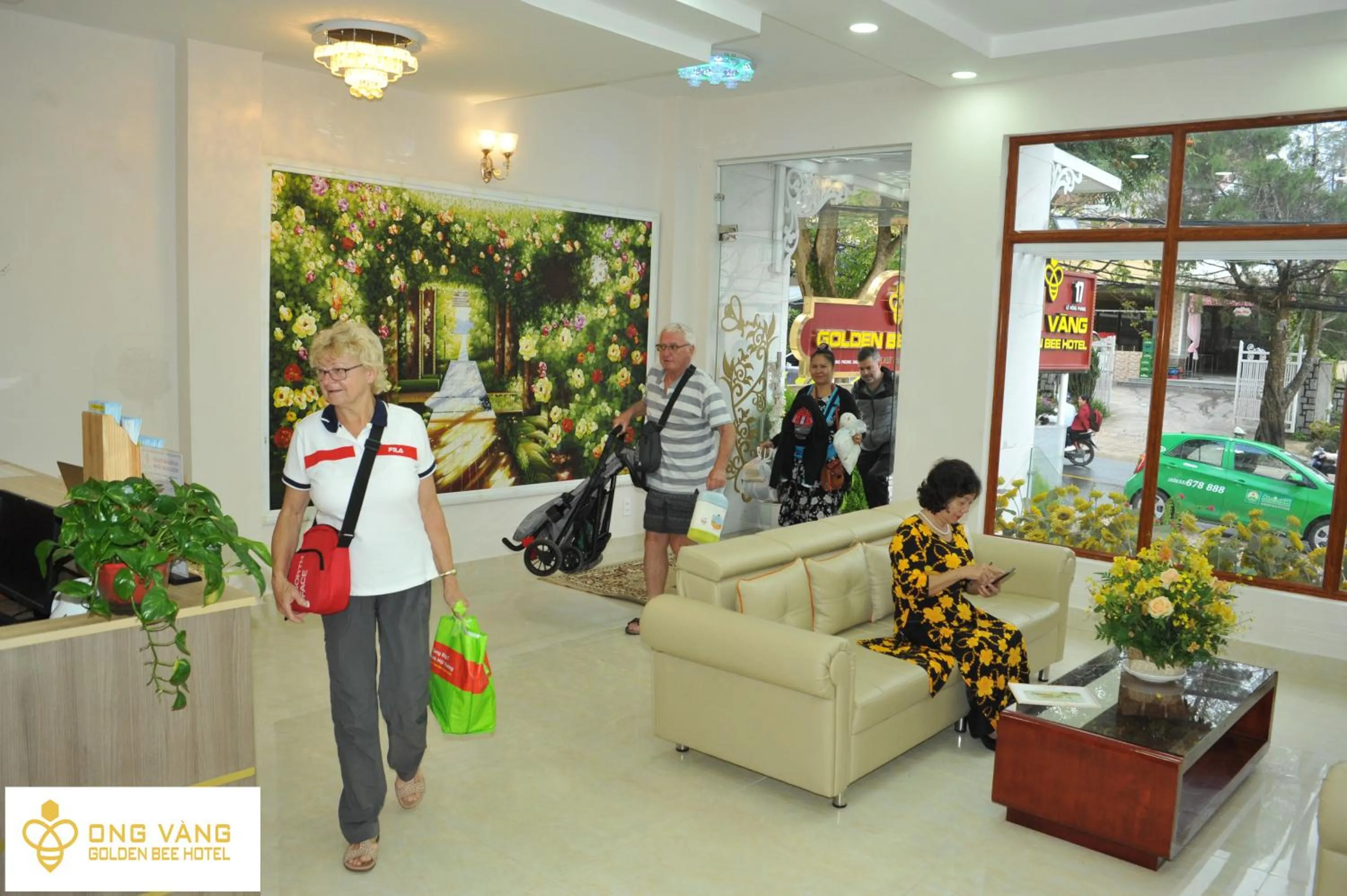 People in Golden Bee Hotel
