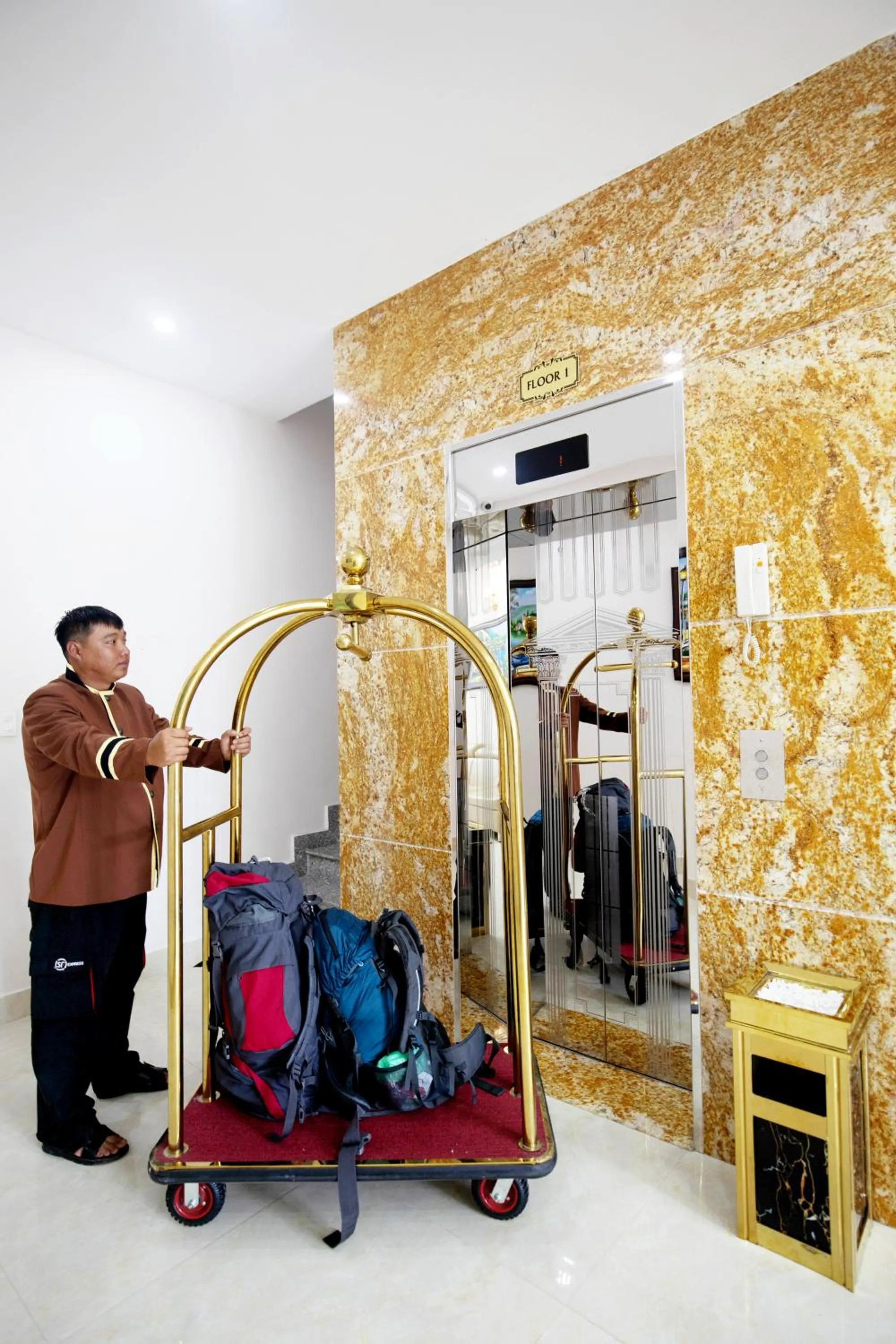 Staff in Golden Bee Hotel