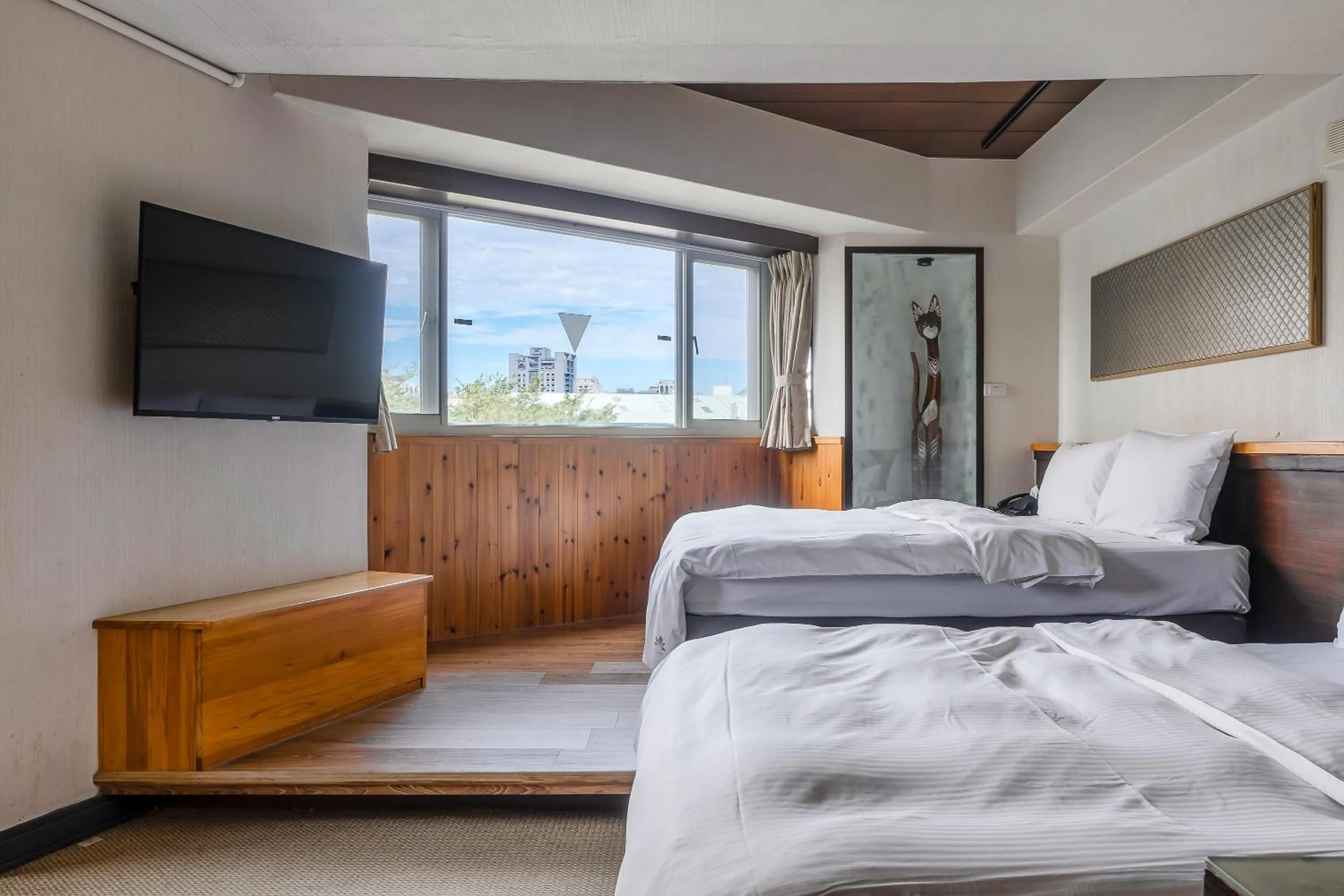 Bed in CHECK inn Express Taichung Fengchia