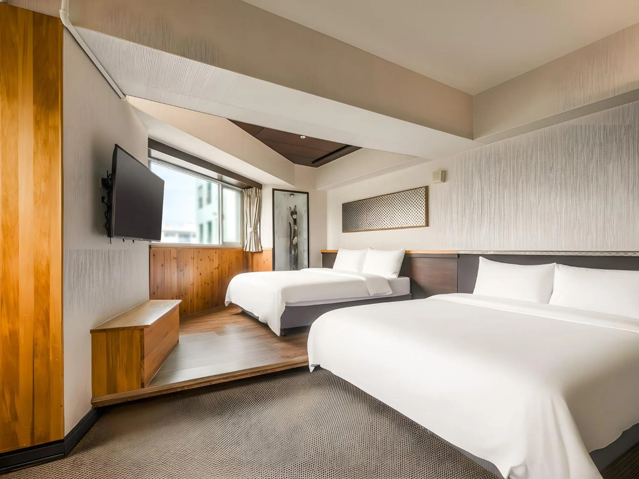 Photo of the whole room, Bed in CHECK inn Express Taichung Fengchia