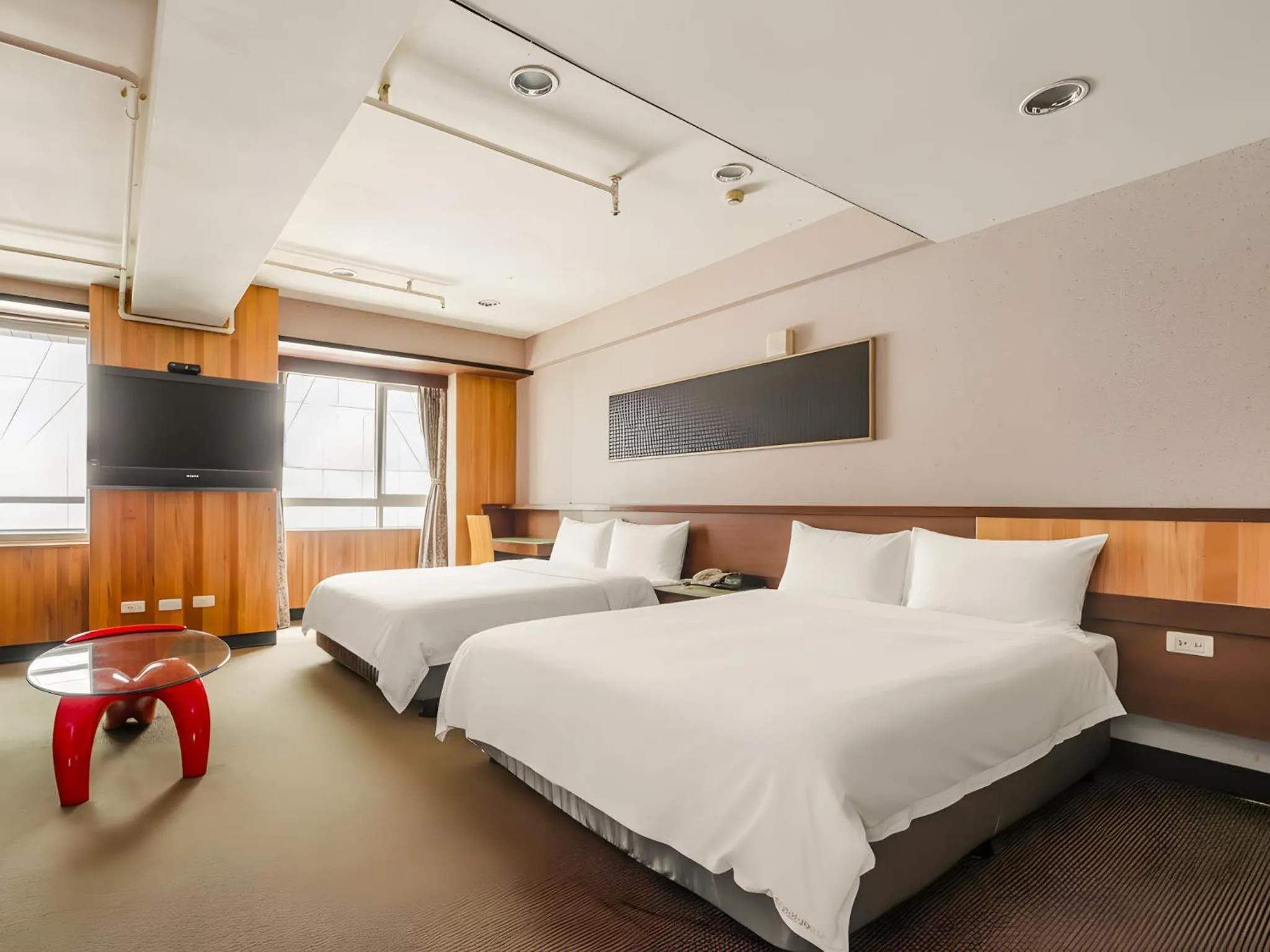 Photo of the whole room, Bed in CHECK inn Express Taichung Fengchia