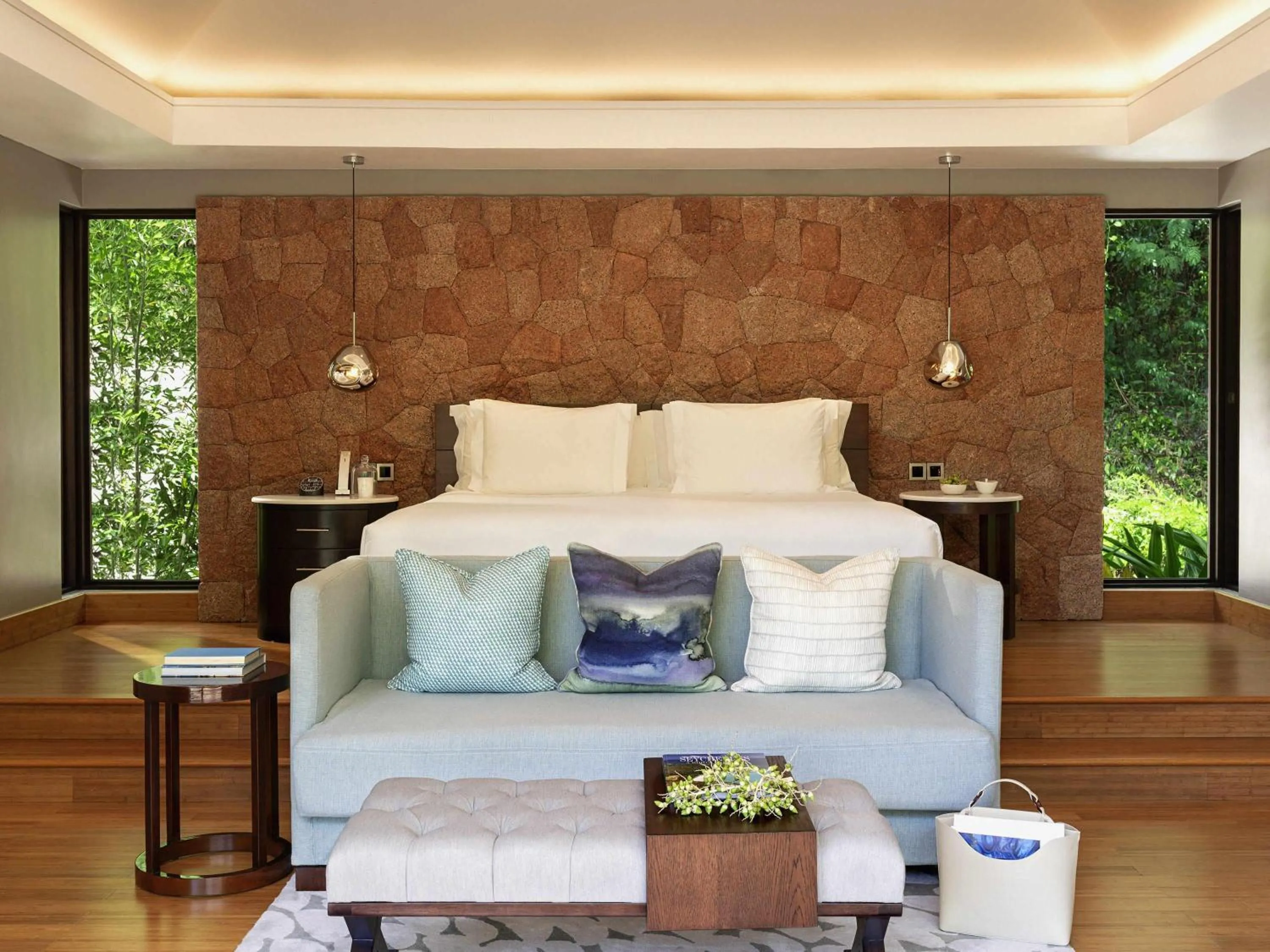 Bedroom in Raffles Seychelles