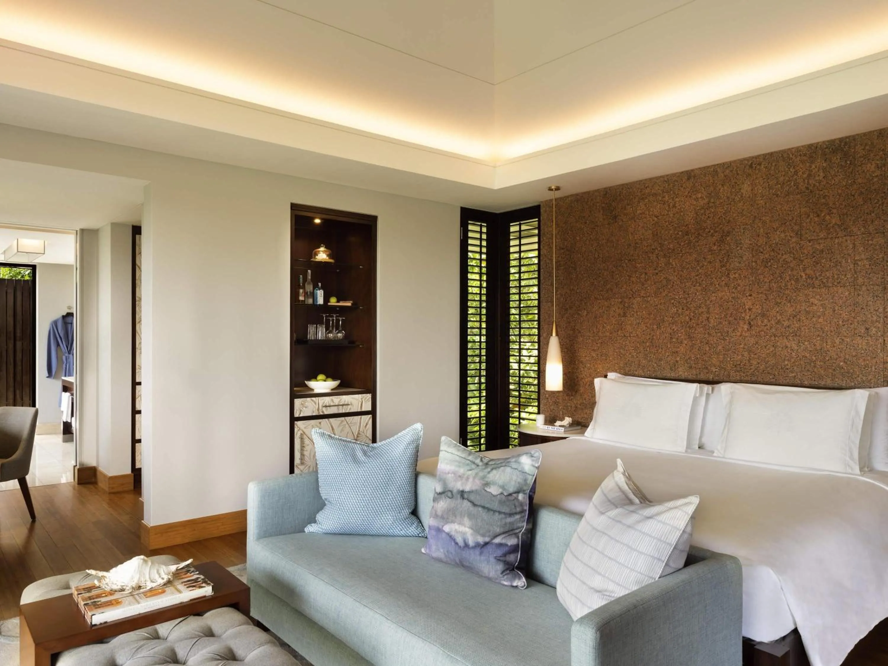 Bedroom, Bed in Raffles Seychelles