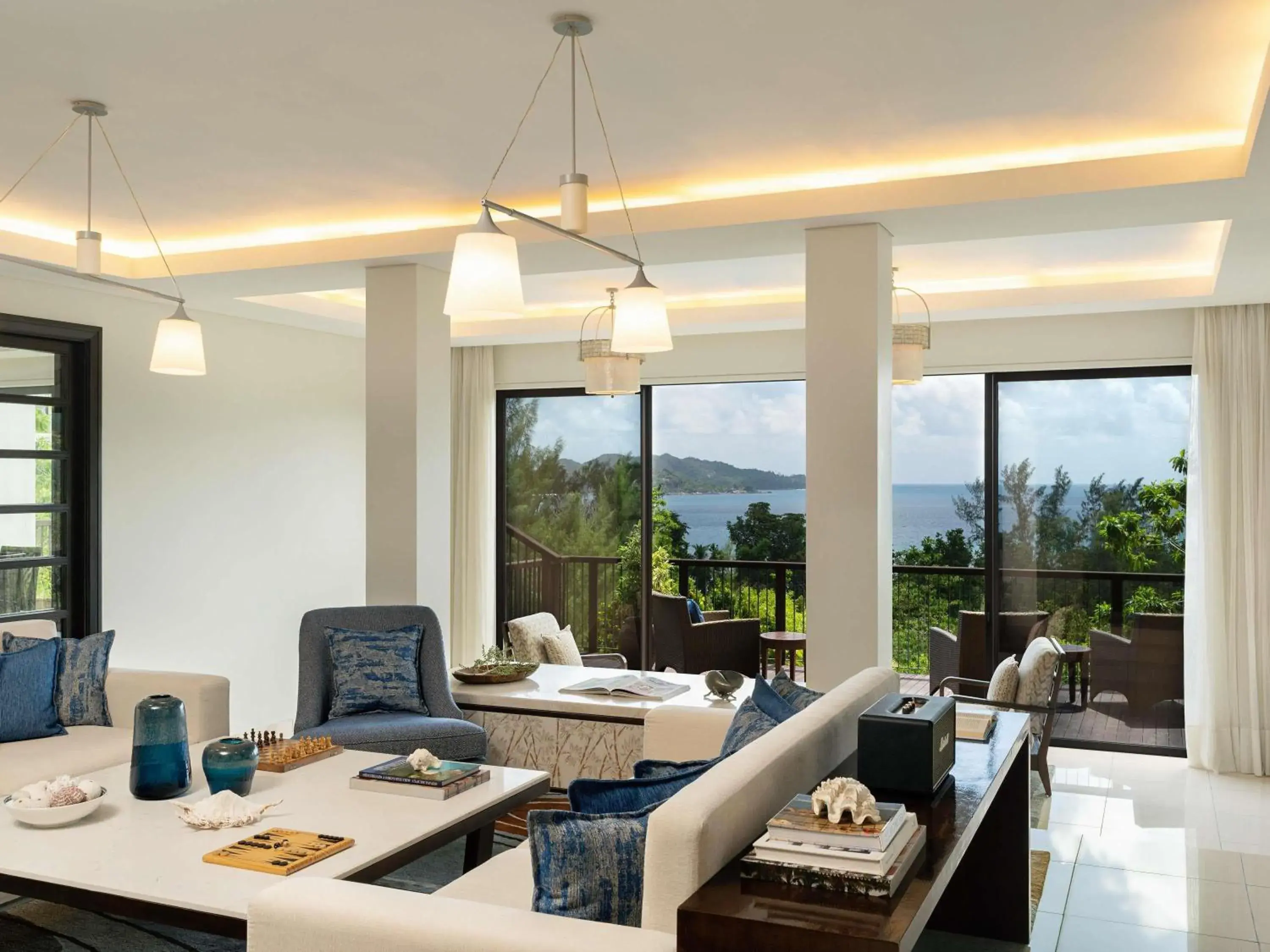 Bedroom in Raffles Seychelles Bedroom in Raffles Seychelles