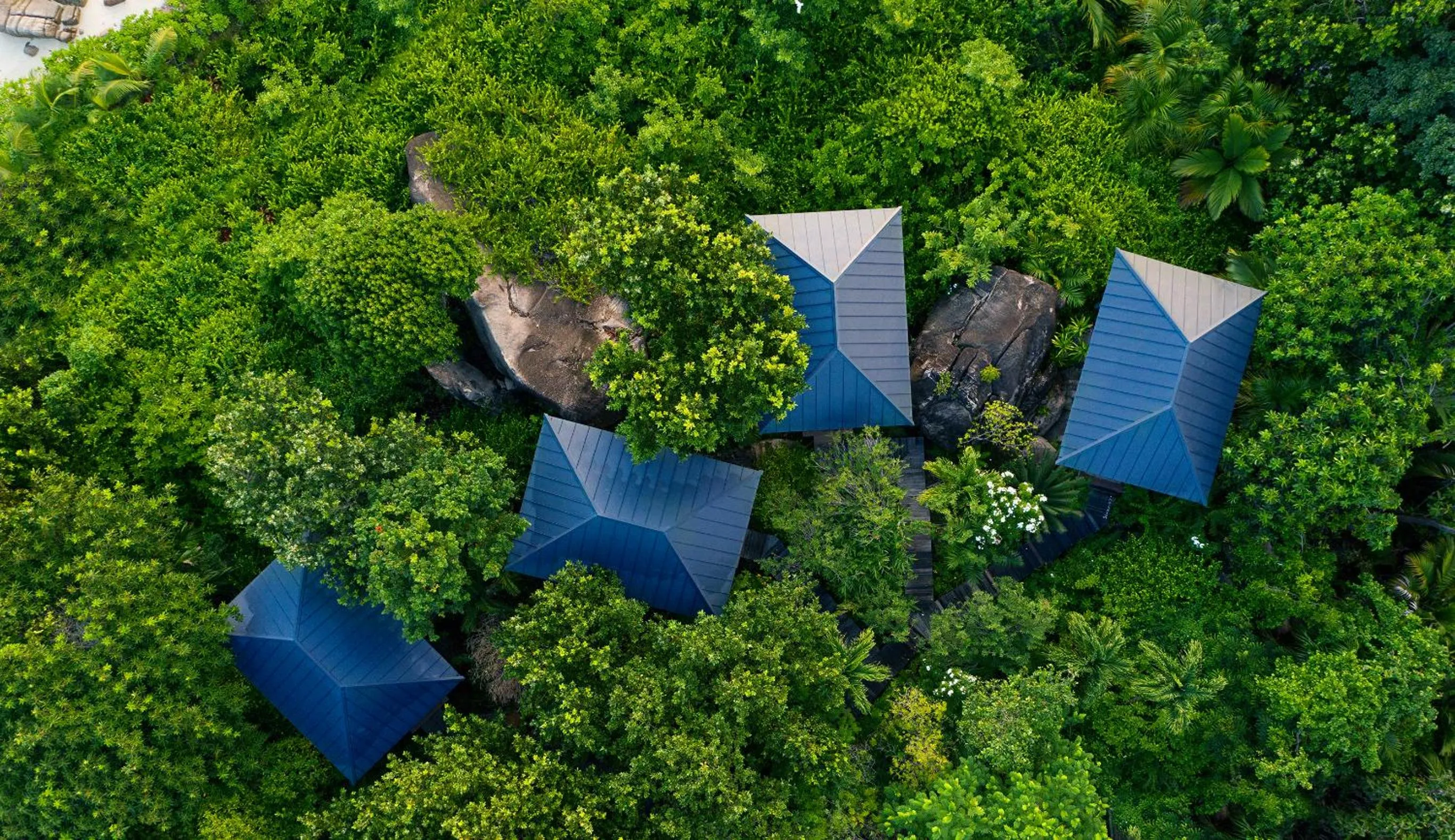 Bird's eye view in Raffles Seychelles