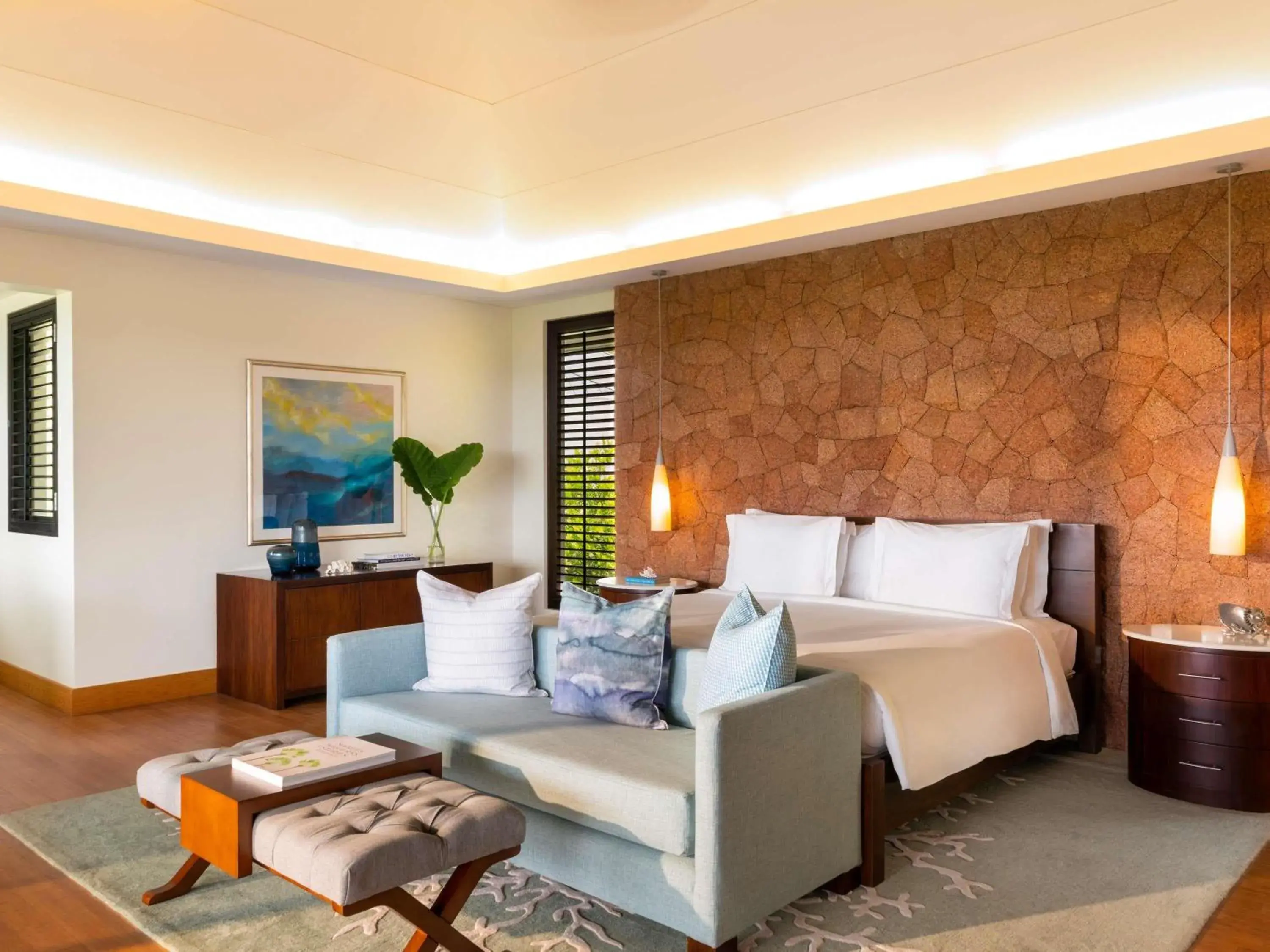 Bedroom in Raffles Seychelles Bedroom in Raffles Seychelles