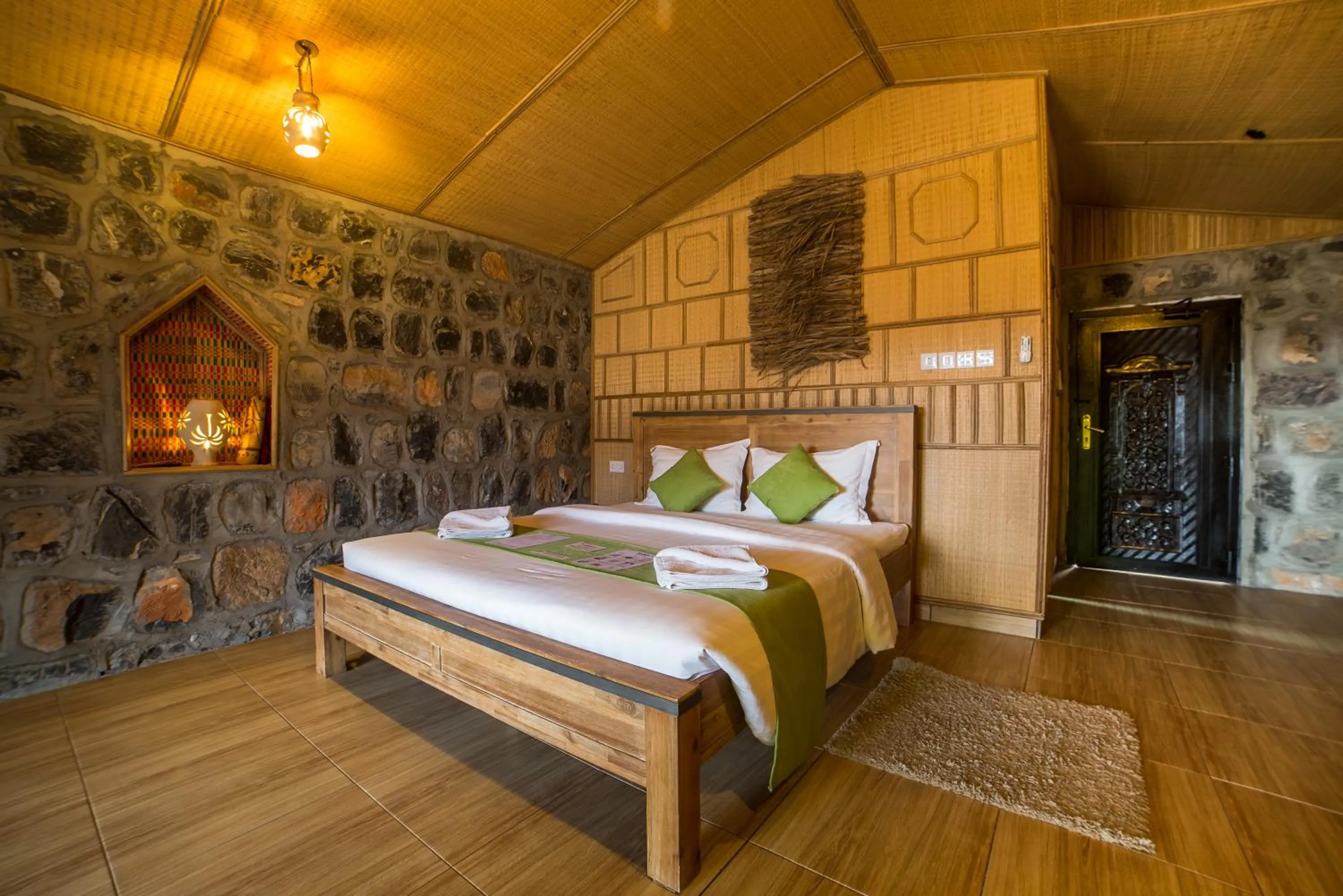 View (from property/room), Bed in Sama Heights Resort