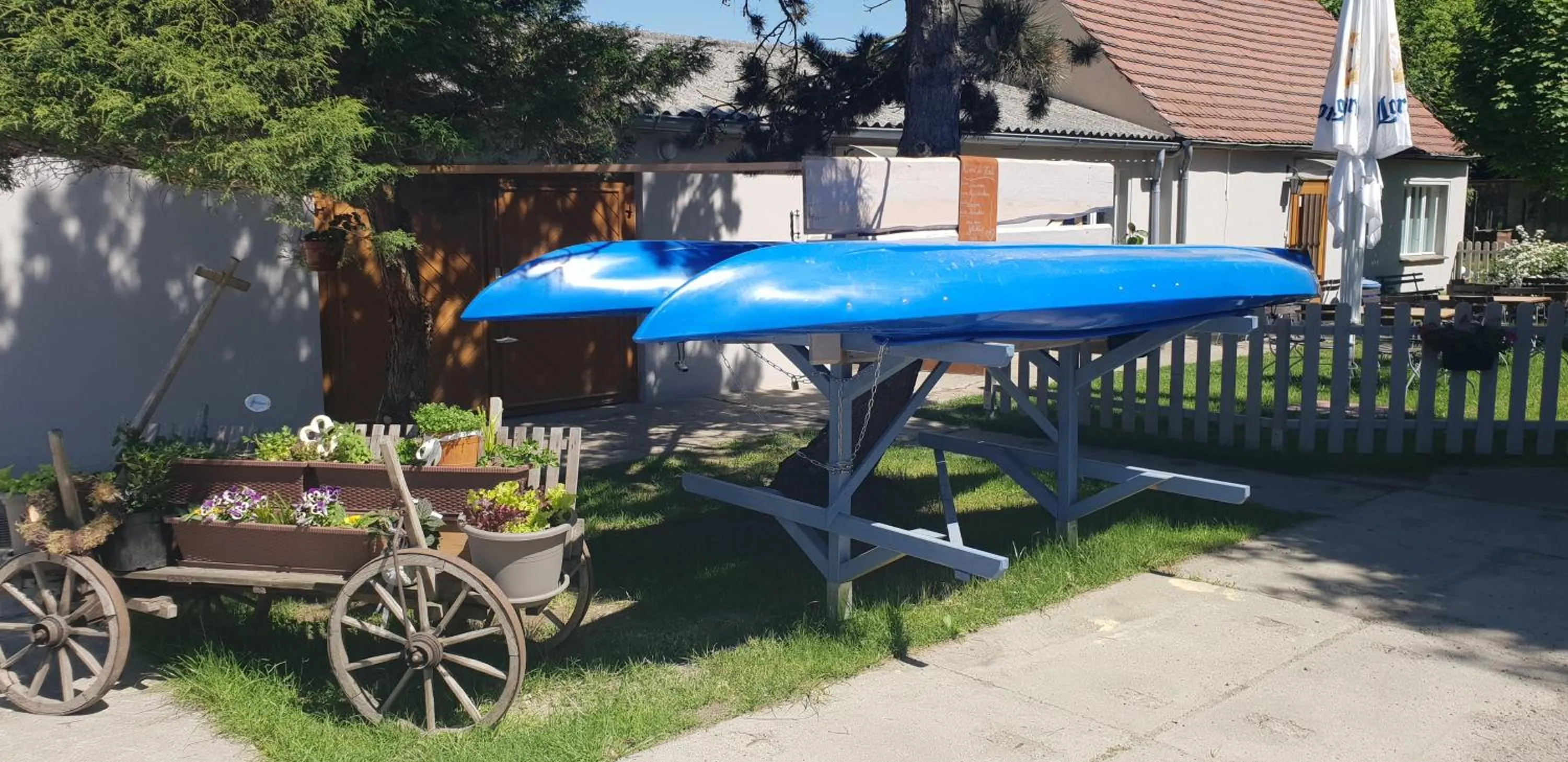 Patio in Ostsee Radlerpension Peitz