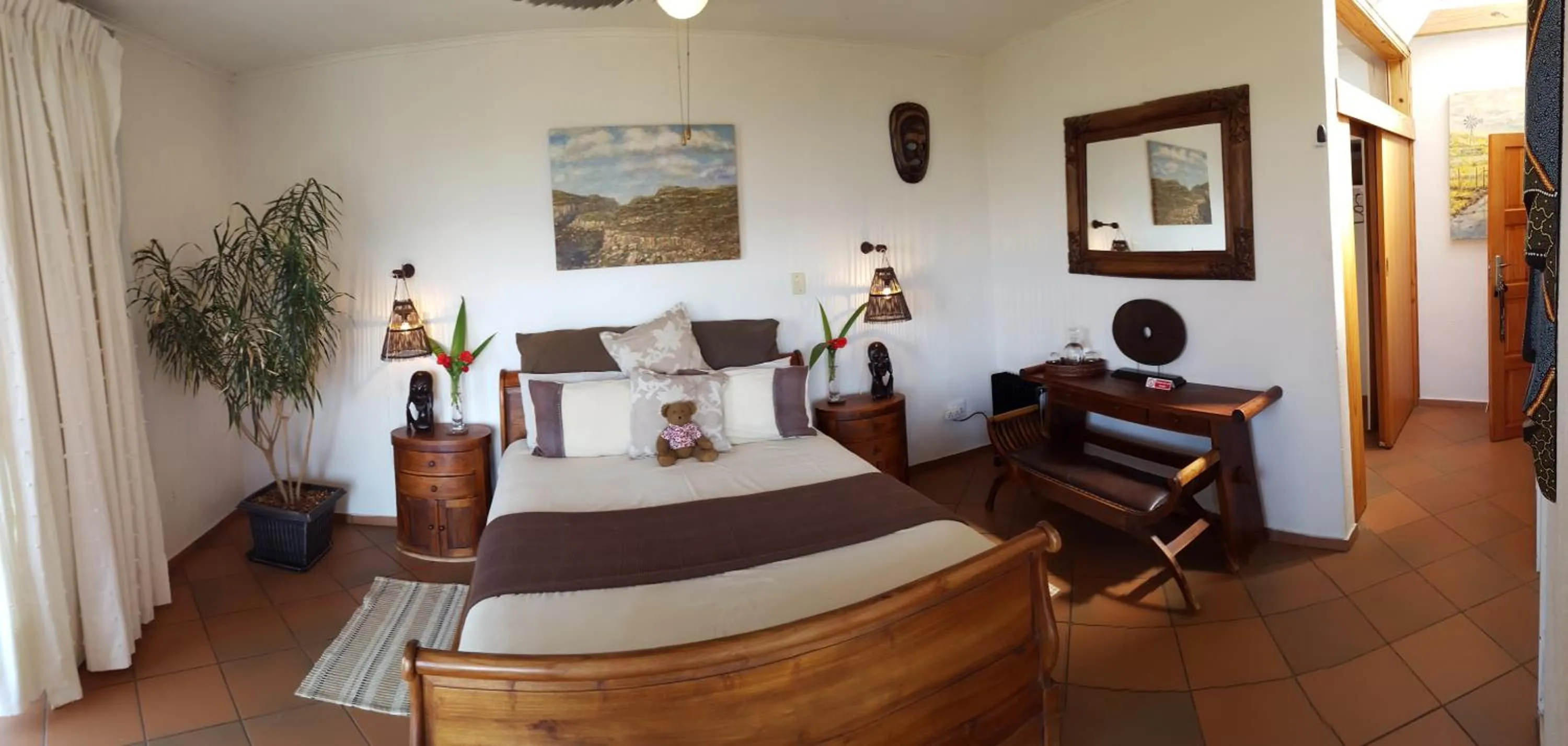 Bed in Acra-Retreat Mountain View Lodge